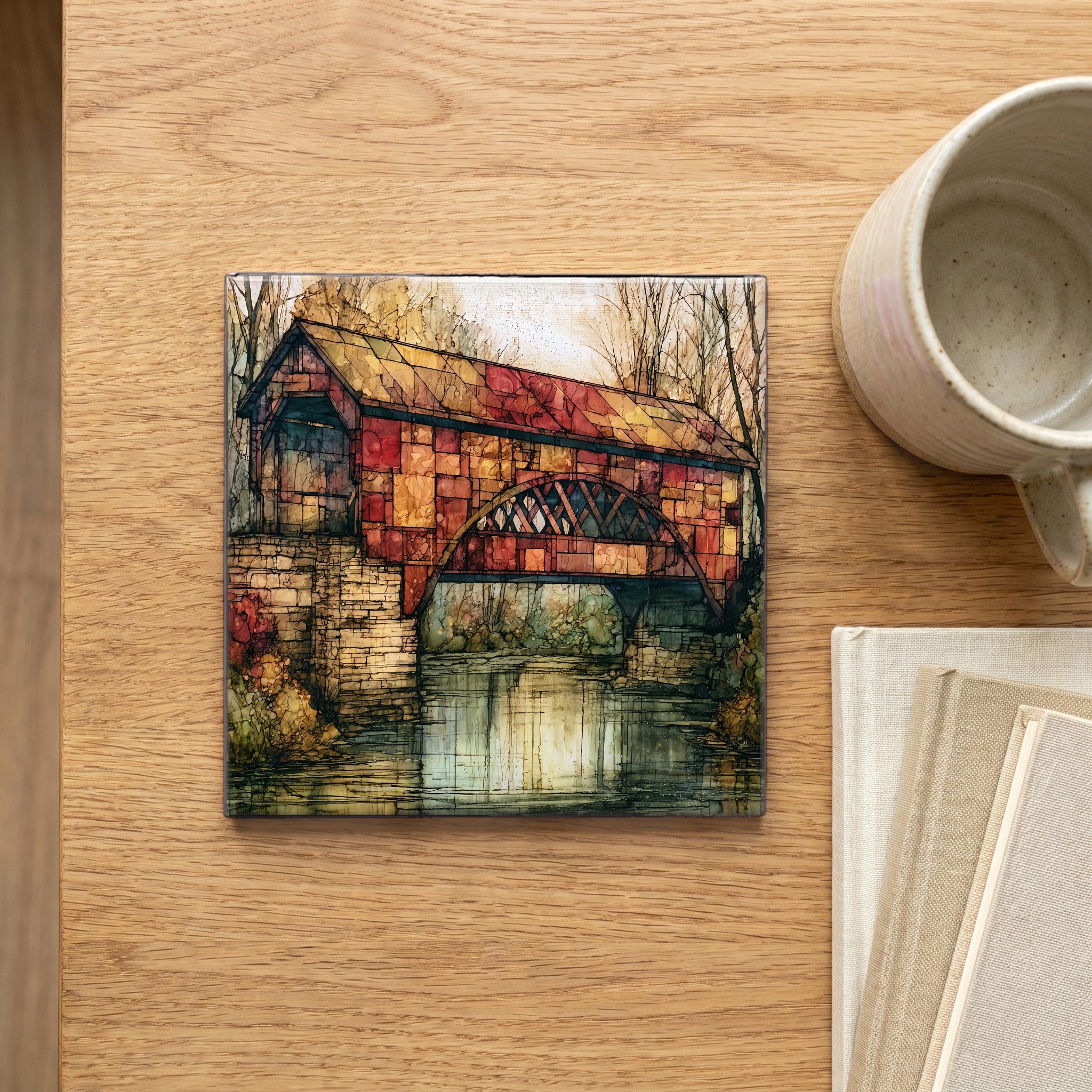 the Bridgeton Covered Bridge — scale
