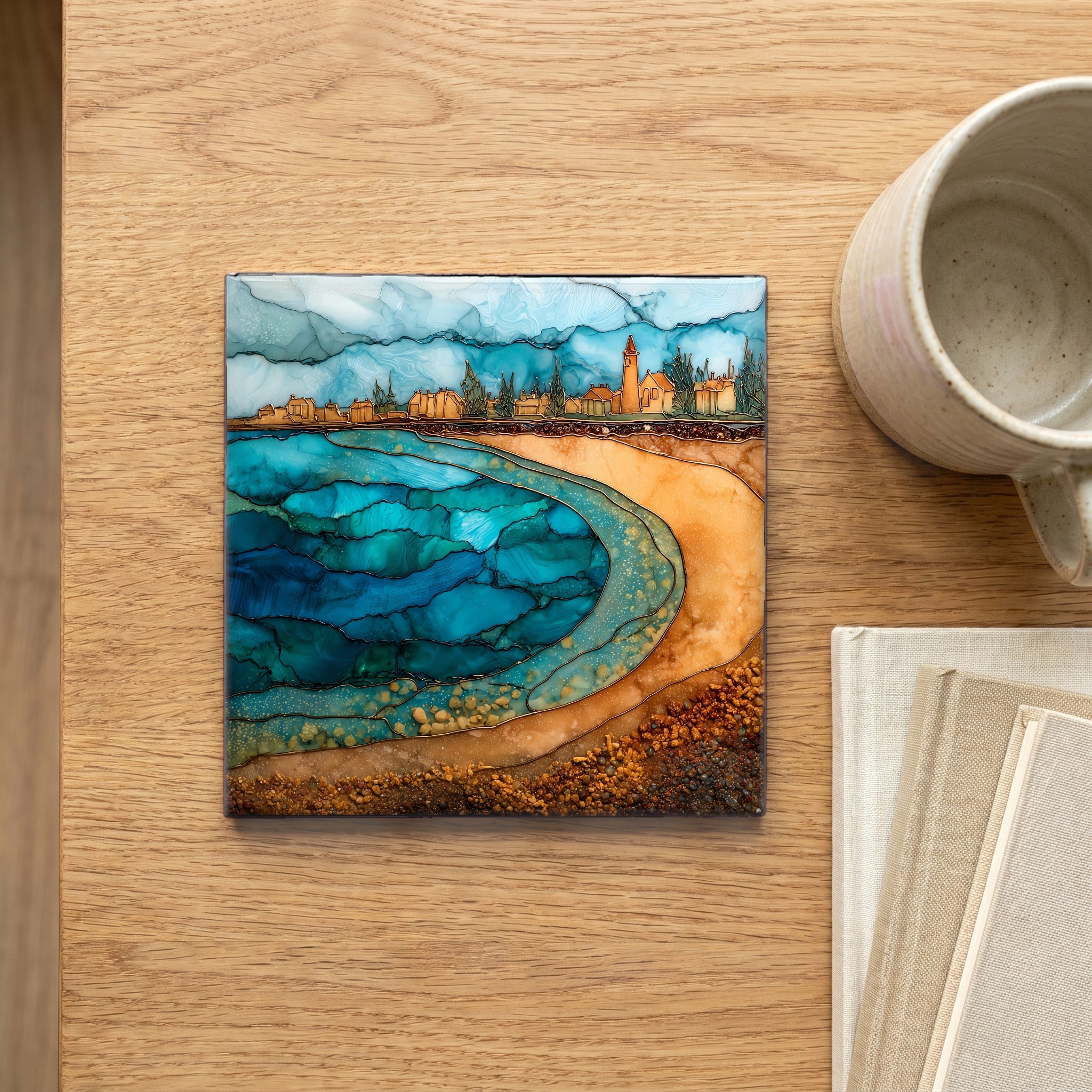 Oval Beach Saugatuck — scale