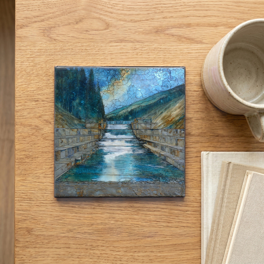 Sumner Lake spillway in — scale