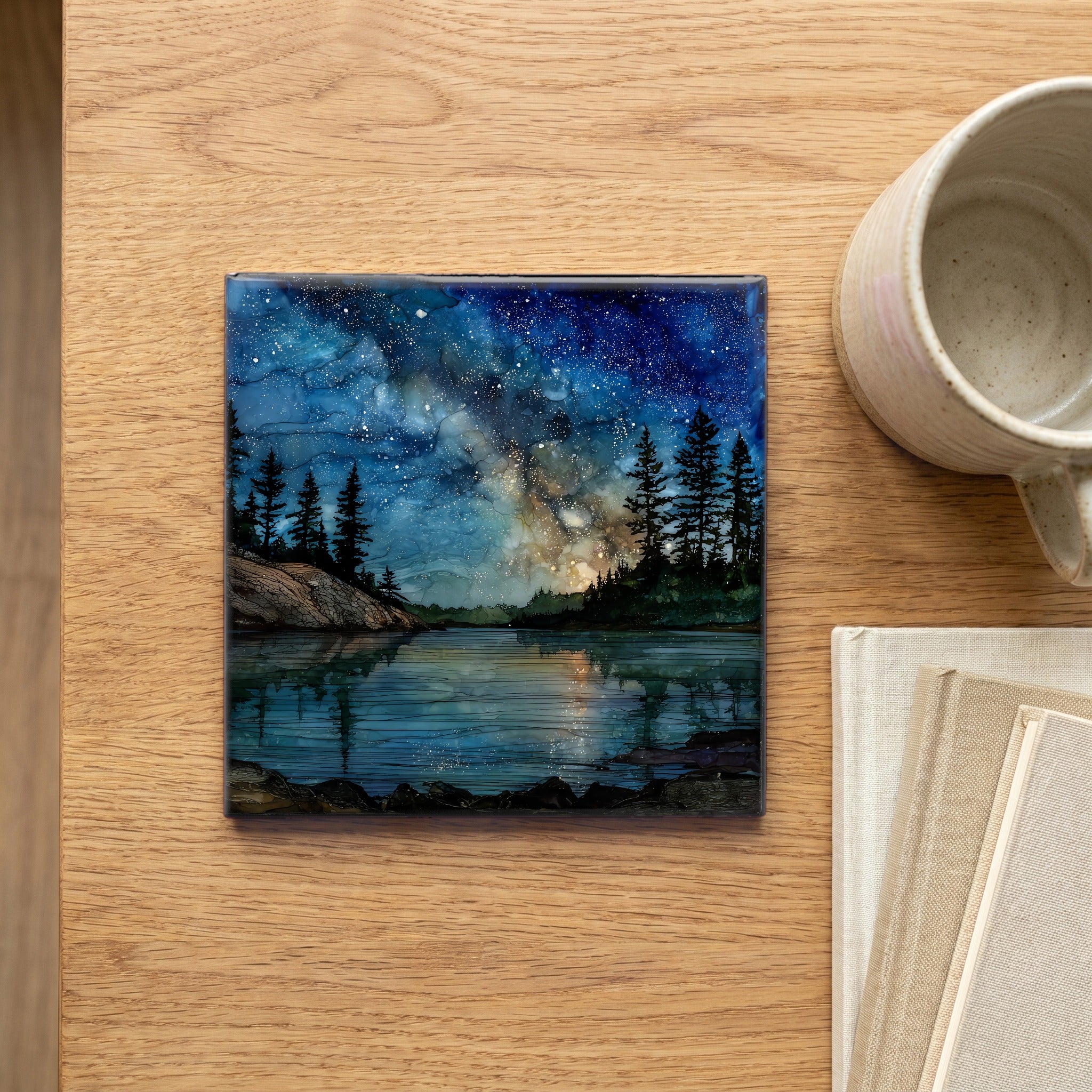 Boundary Waters Milky Way over a — scale