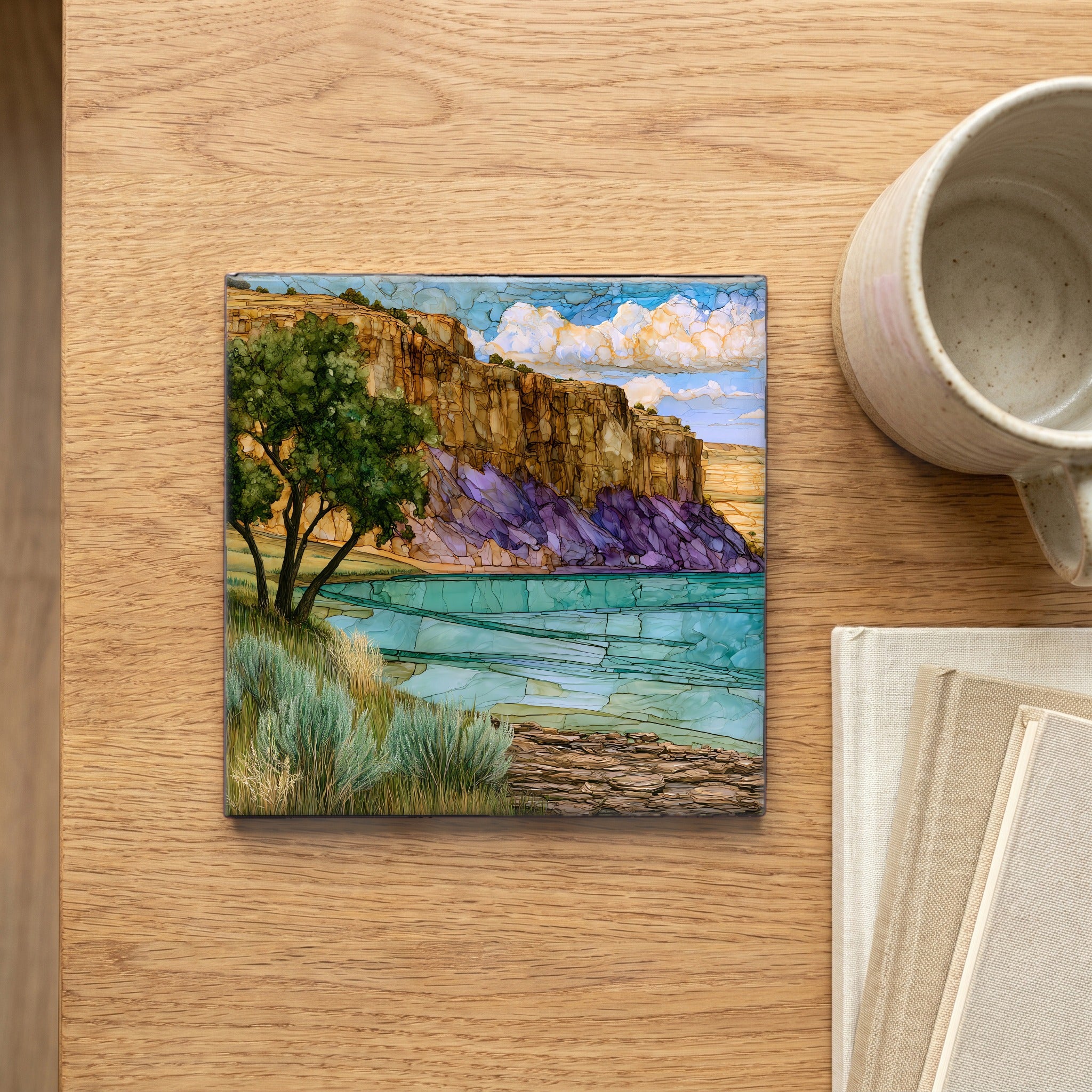the Missouri River bluff — scale