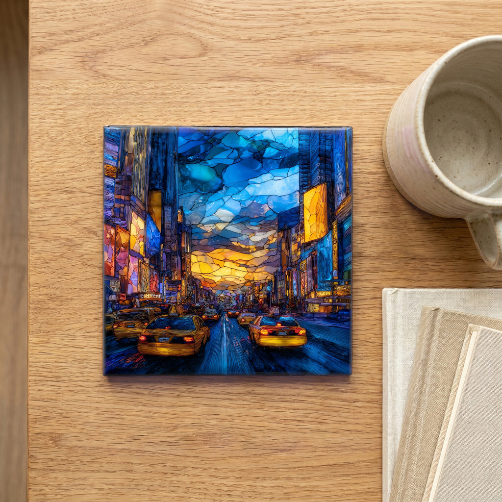 Times Square electric canyon — scale