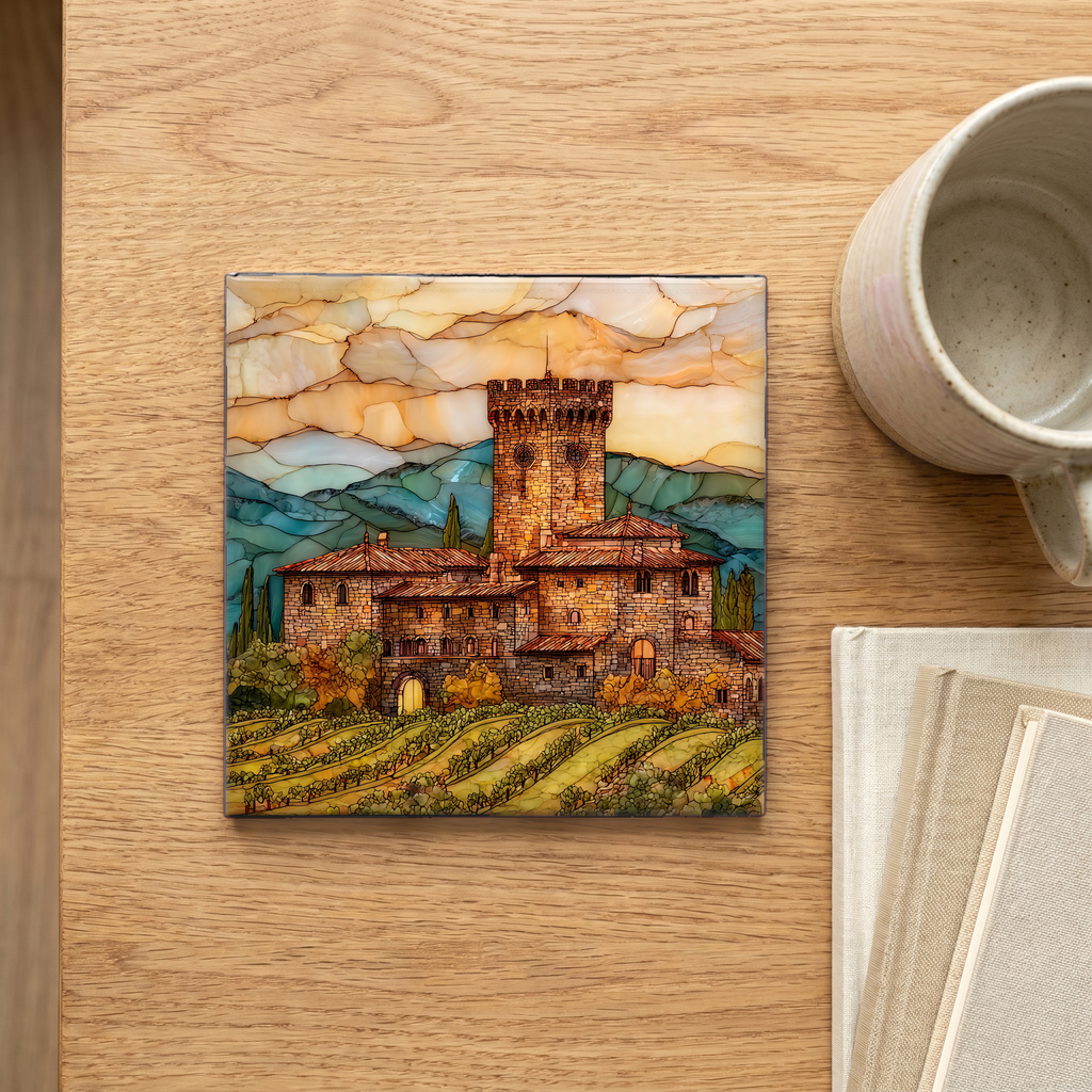 Castello di Amorosa — scale