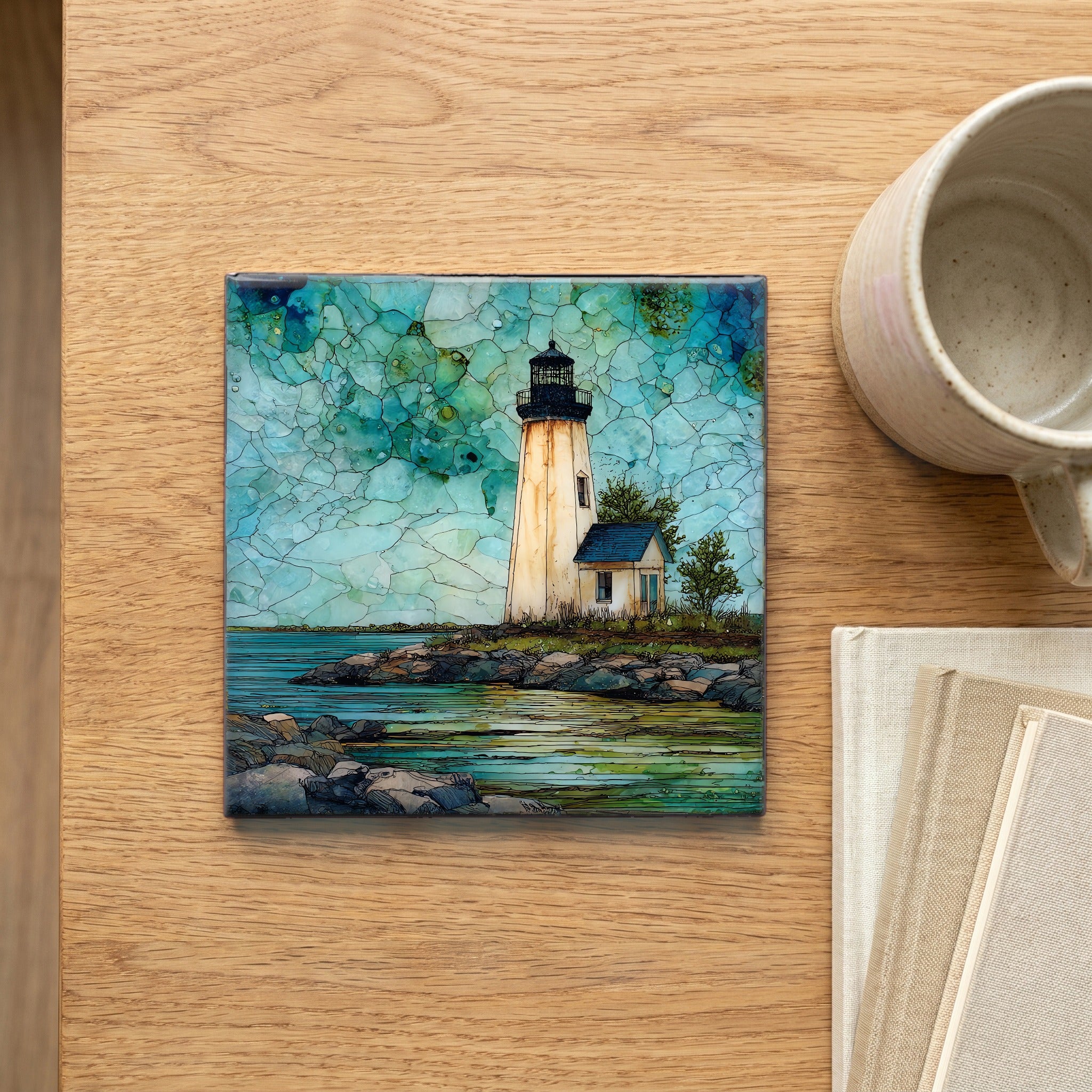 the Falkner Island Light — scale