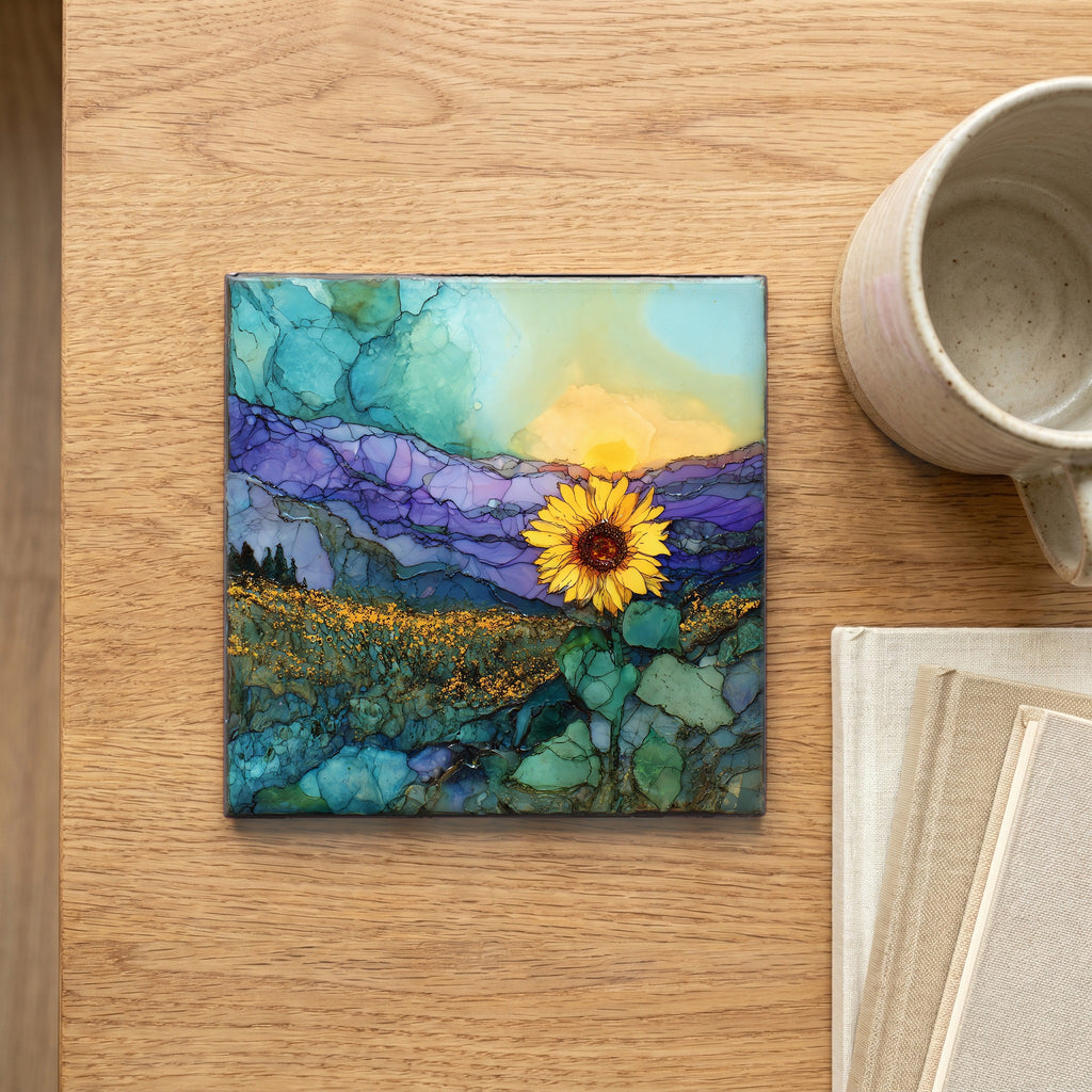 Provence Sunflower Field — scale