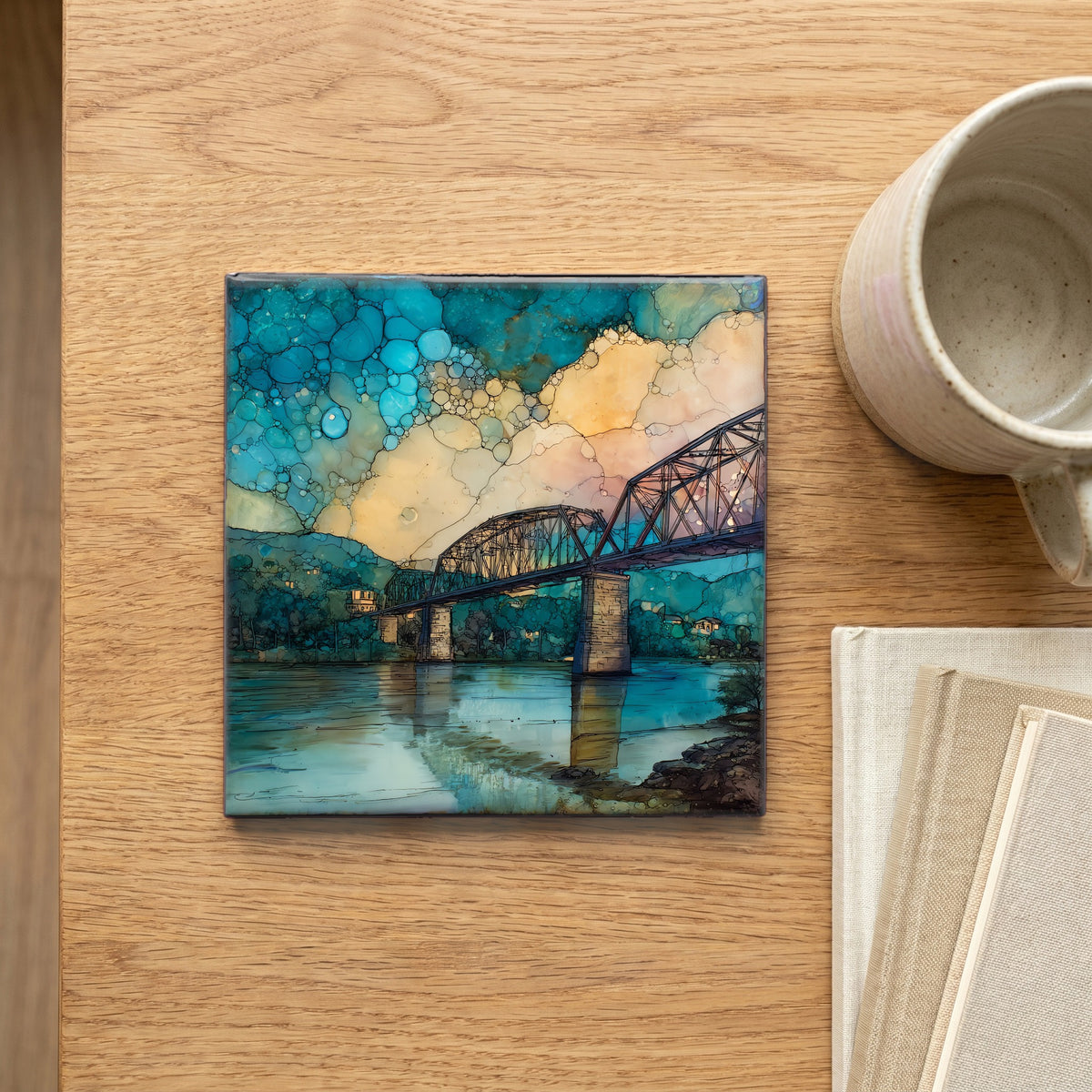 the Walnut Street Bridge — scale