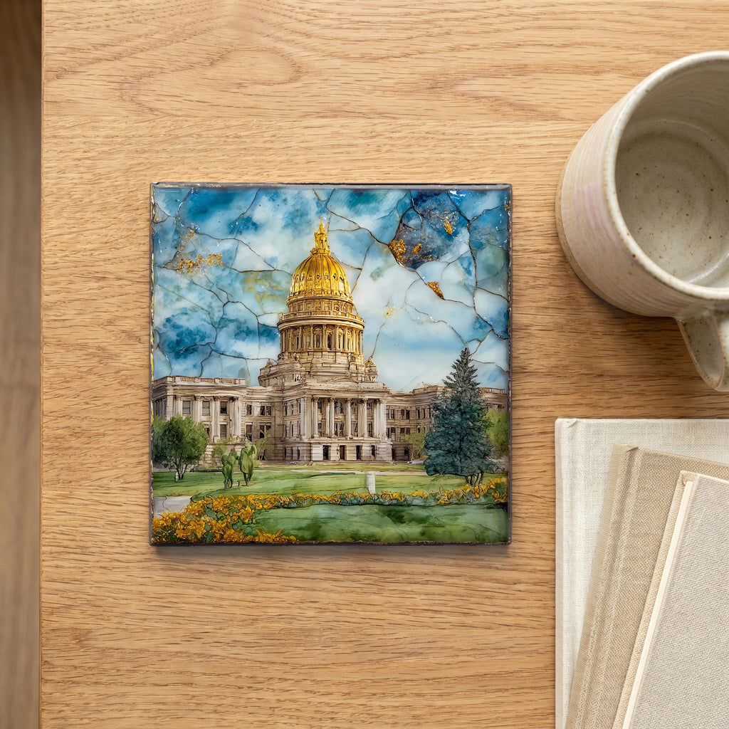 the Wyoming State Capitol — scale