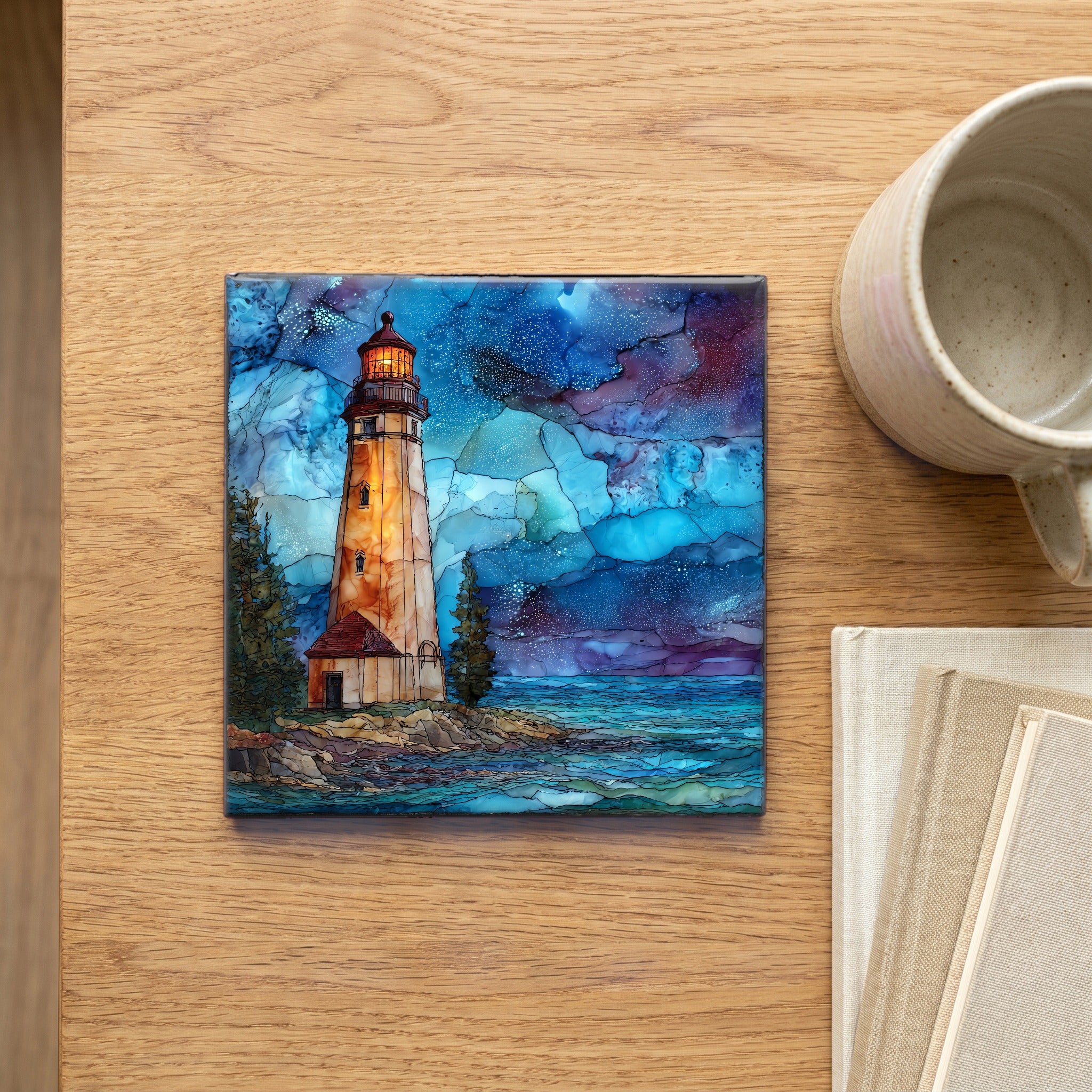 the Forty Mile Point Lighthouse on — scale