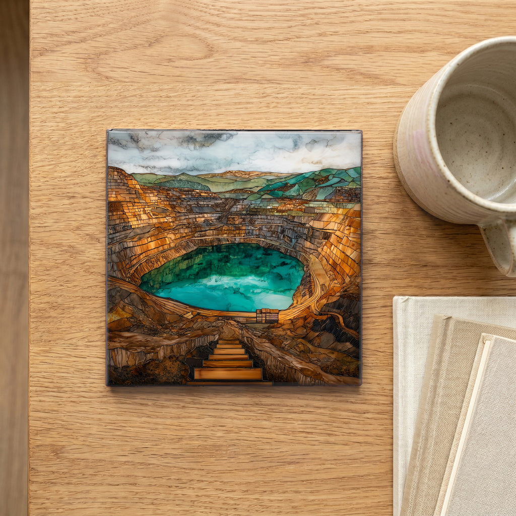 the Berkeley Pit gaping — scale