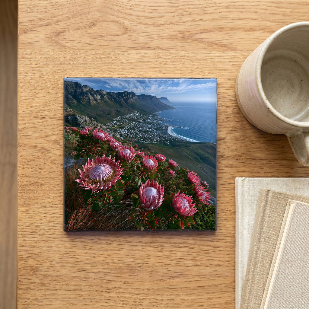 king proteas blooming on a False — scale