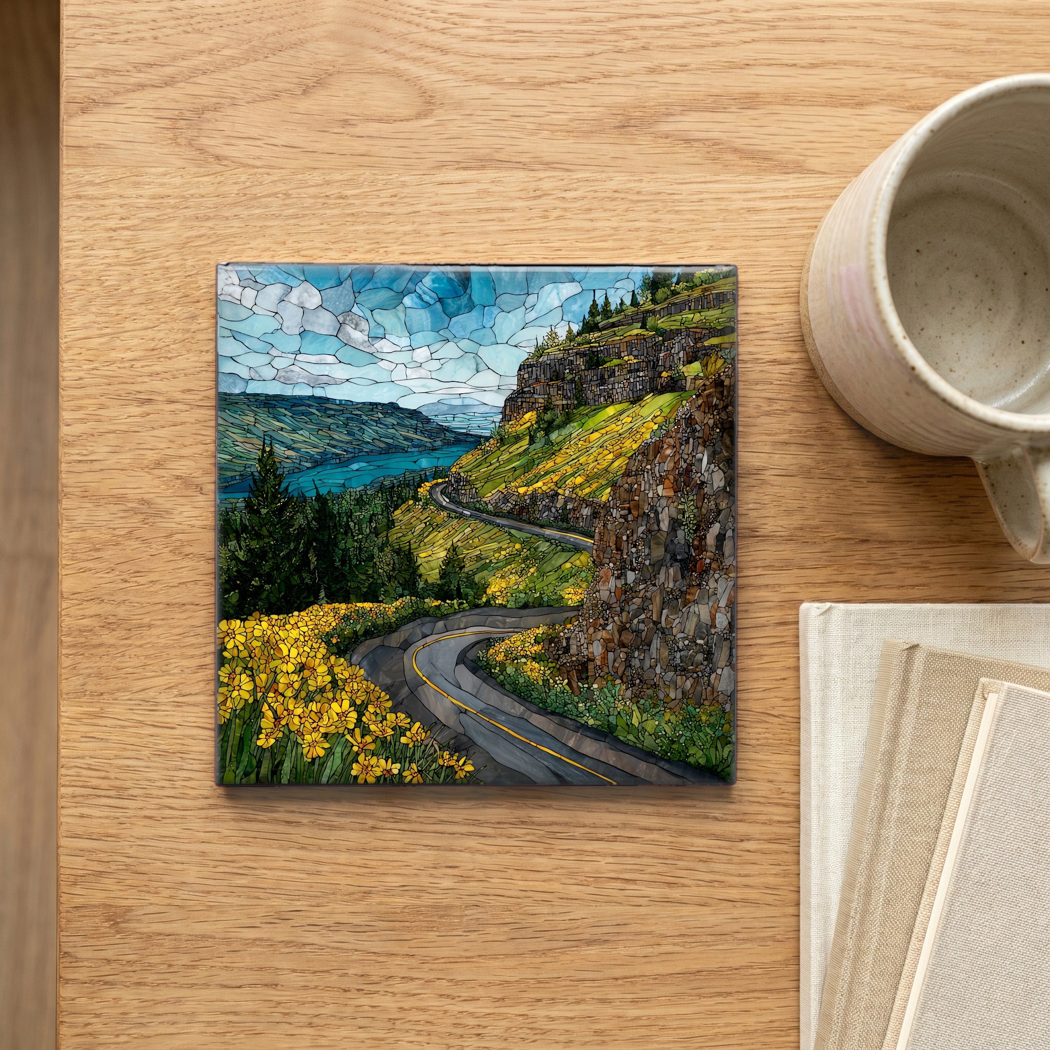 Rowena Crest hairpin curving along the — scale