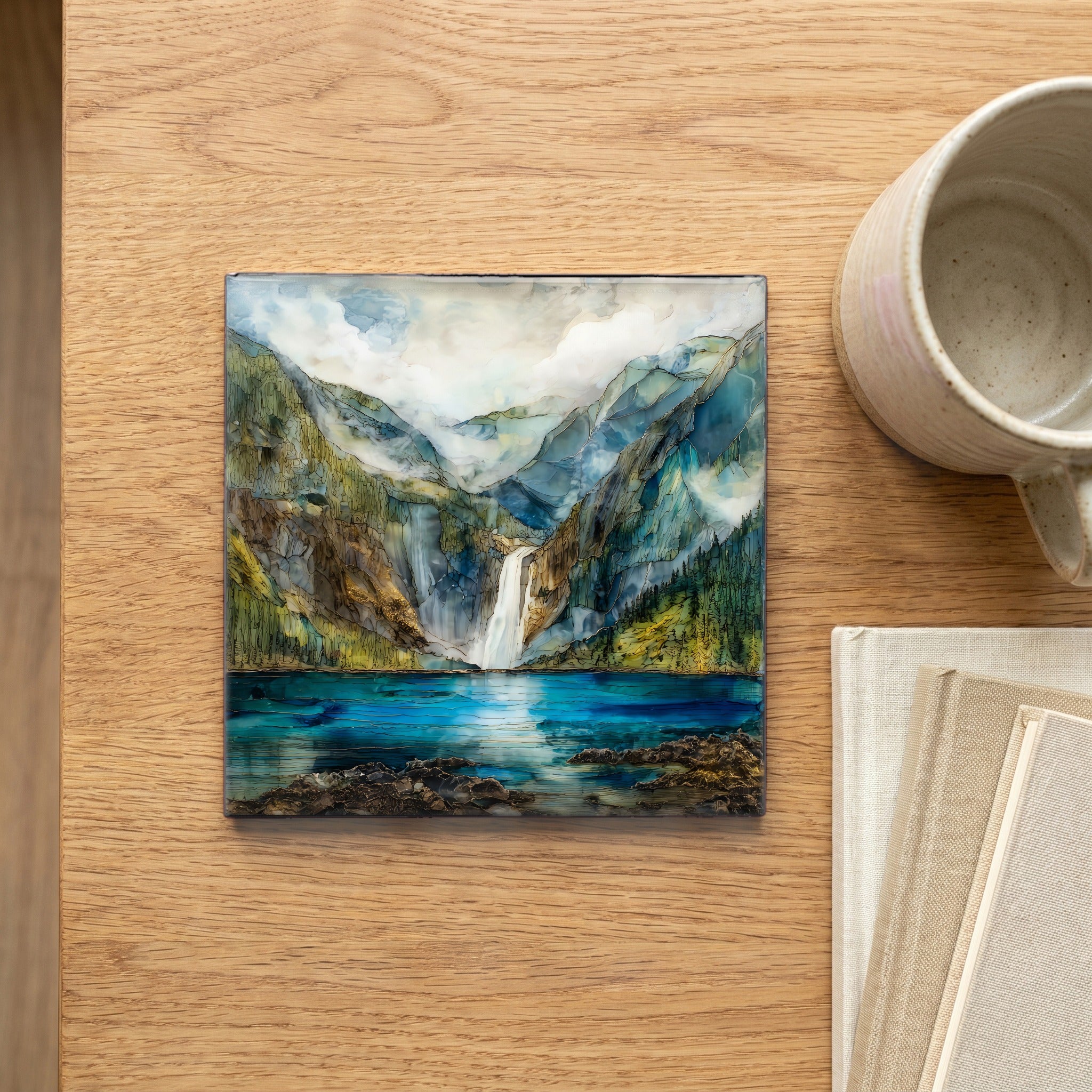 Nugget Falls beside Mendenhall — scale