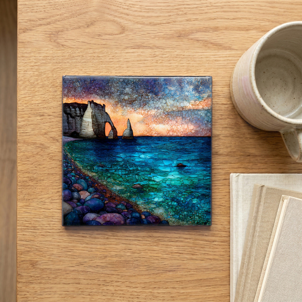 Etretat Pebble Beach — scale