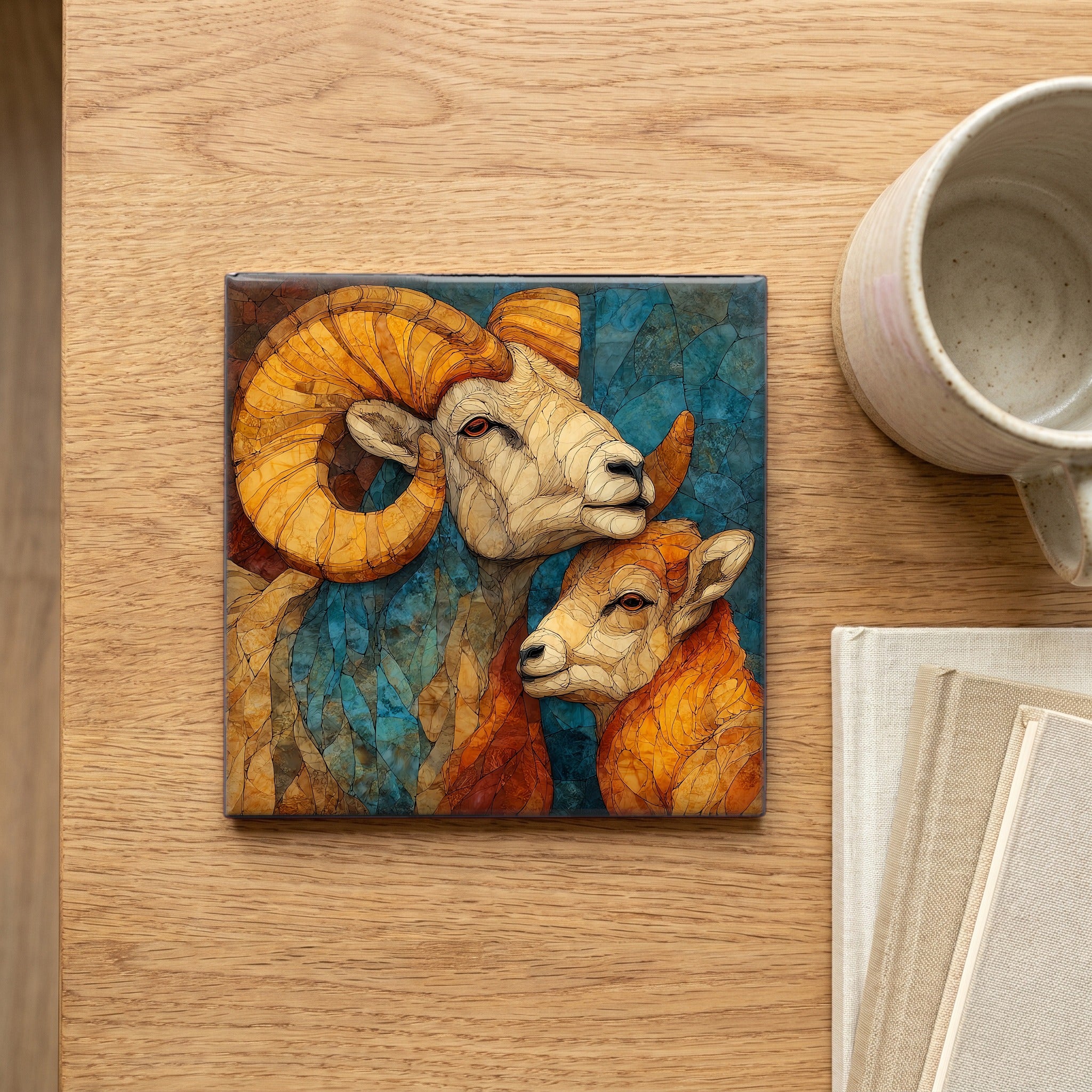 a bighorn ewe — scale