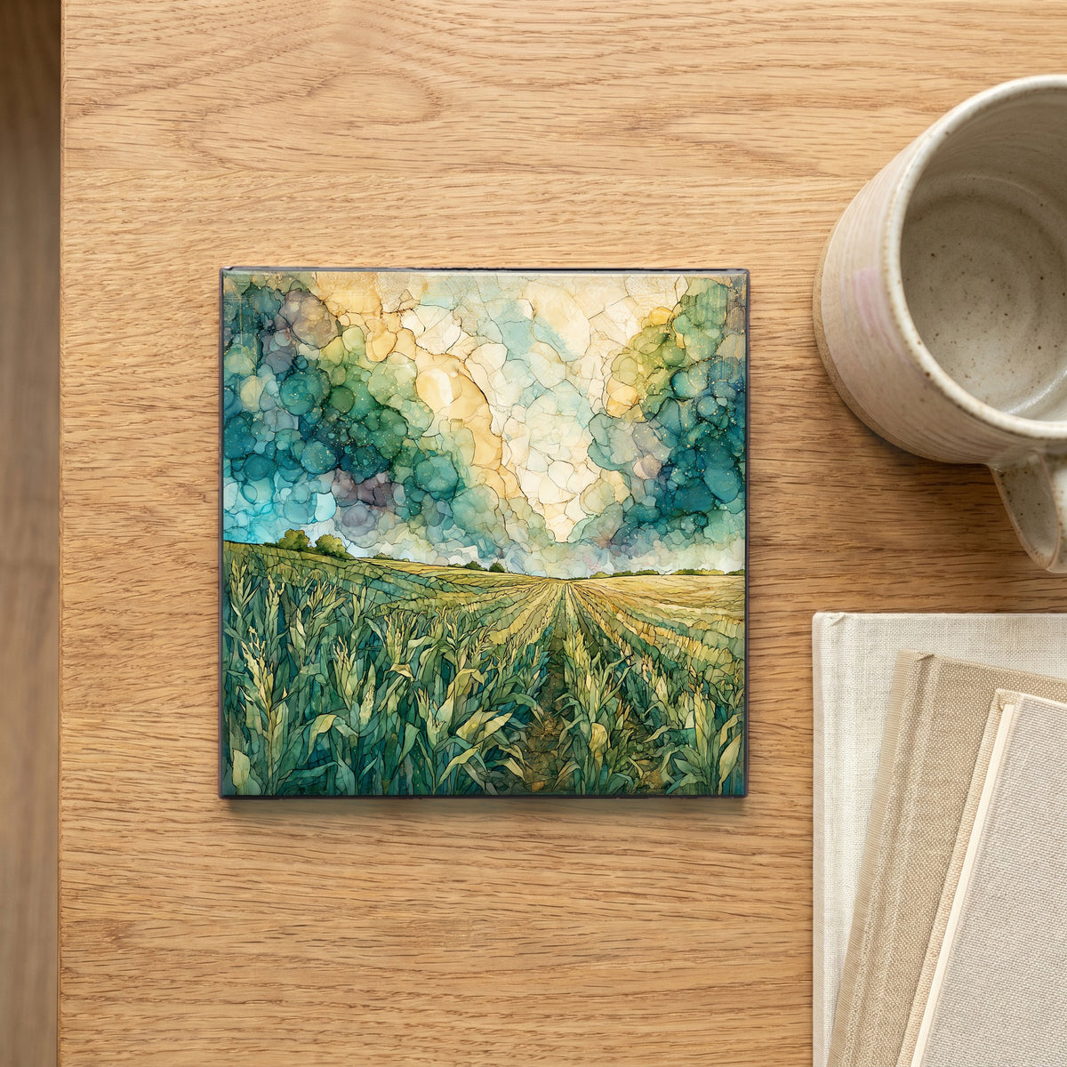 an Iowa cornfield — scale
