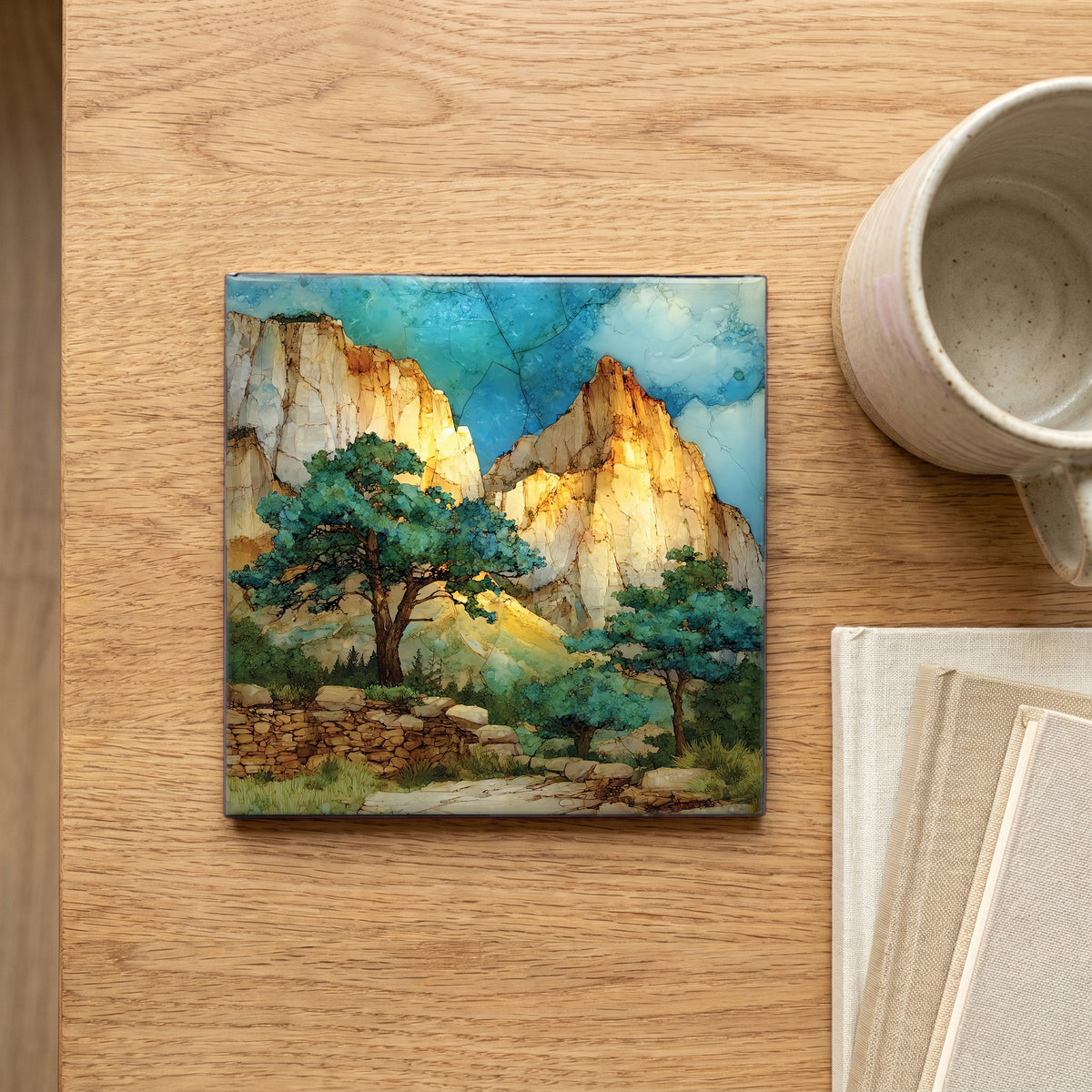 the West Temple peak — scale
