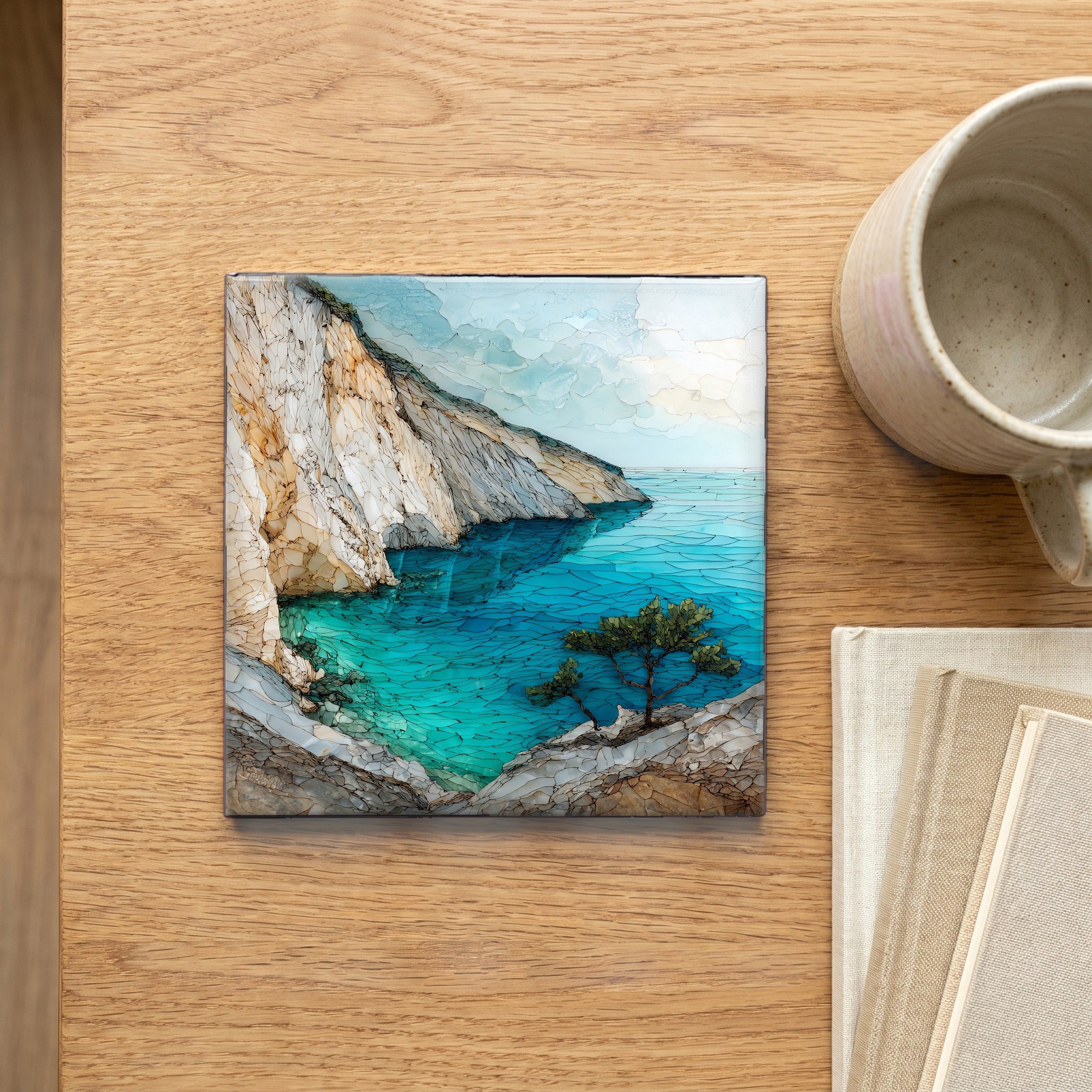 Myrtos Beach — scale
