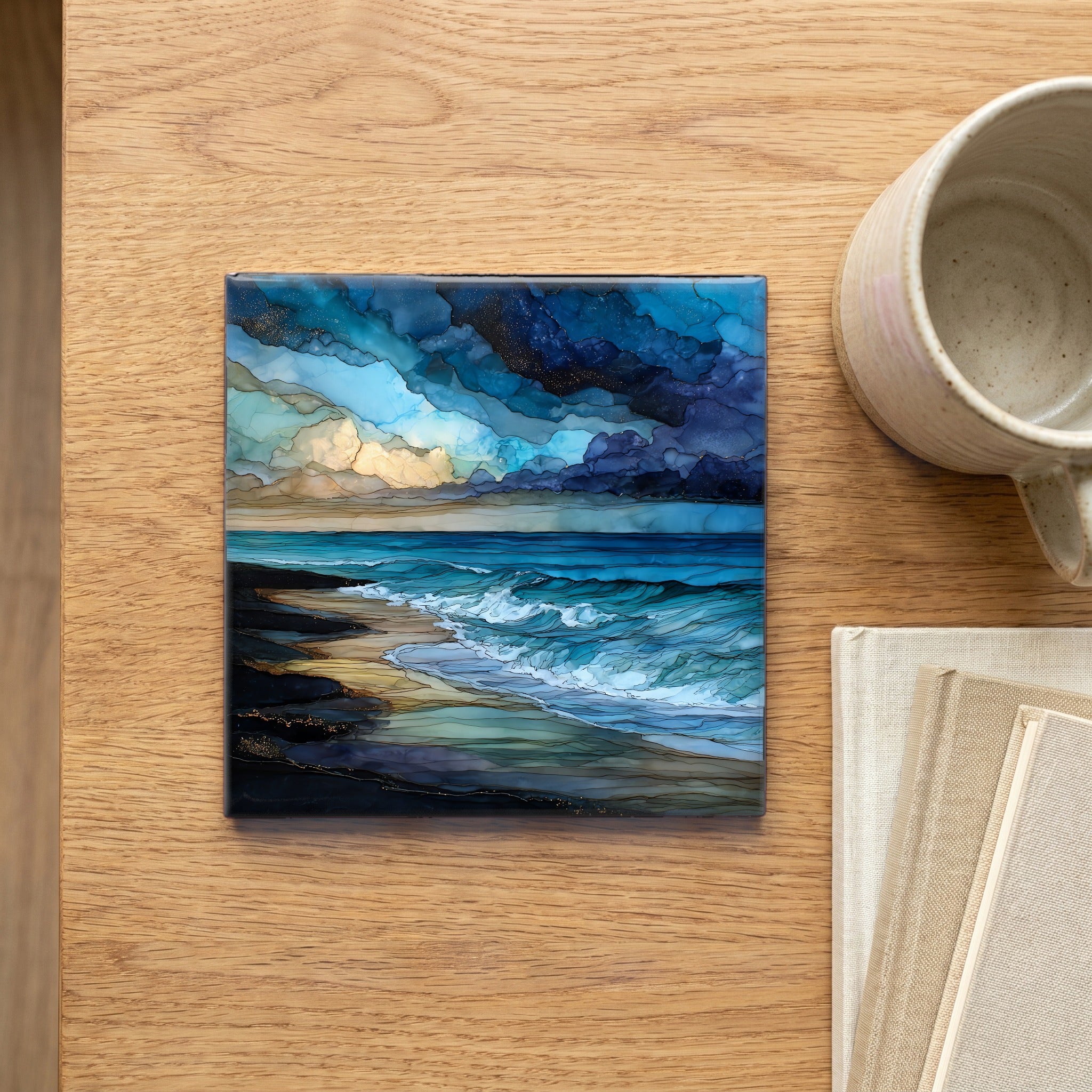 the Cape May ocean horizon — scale