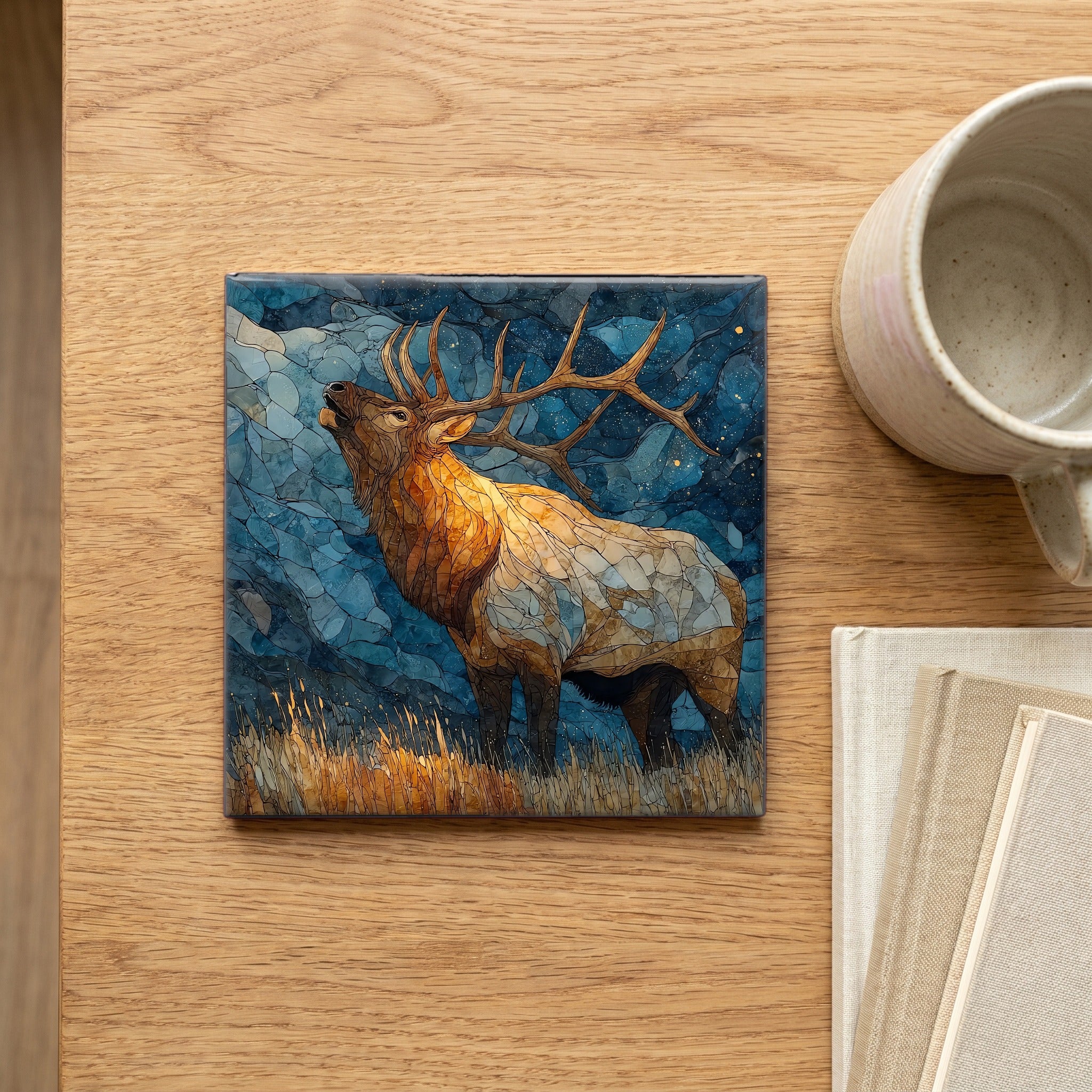 a bull elk bugling — scale