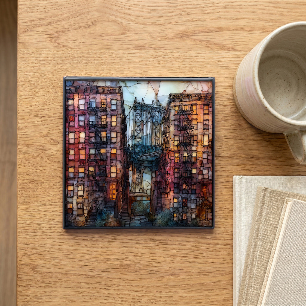 the Lower East Side tenement blocks — scale