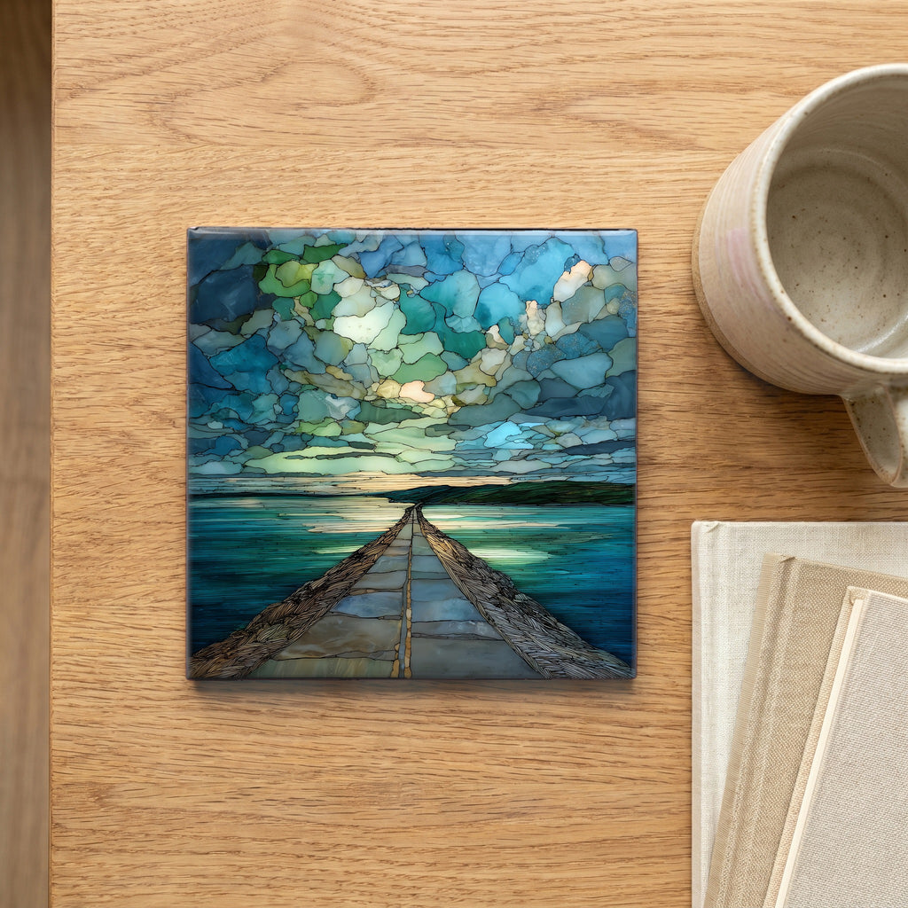 the North Hero Causeway on Lake Champlain — scale