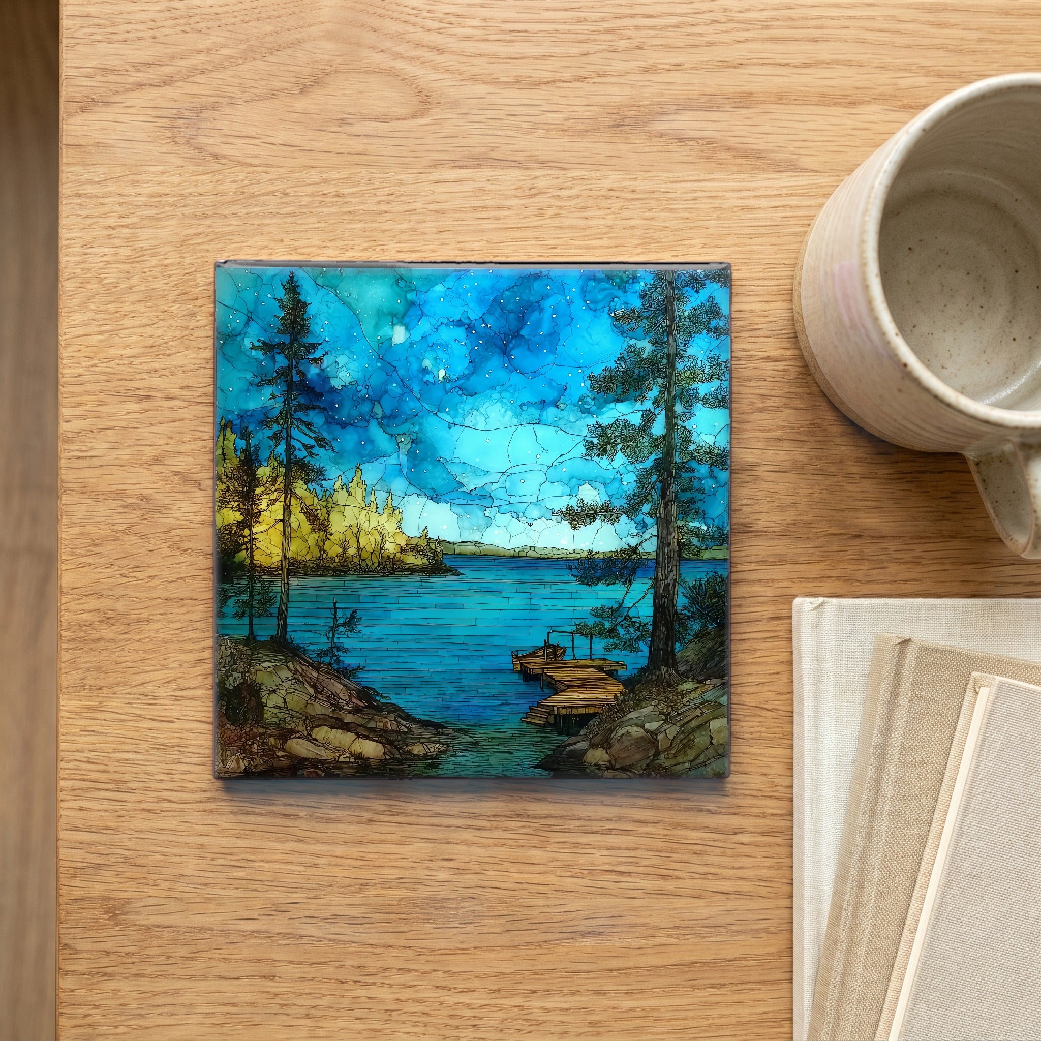 Leech Lake pine-shore — scale
