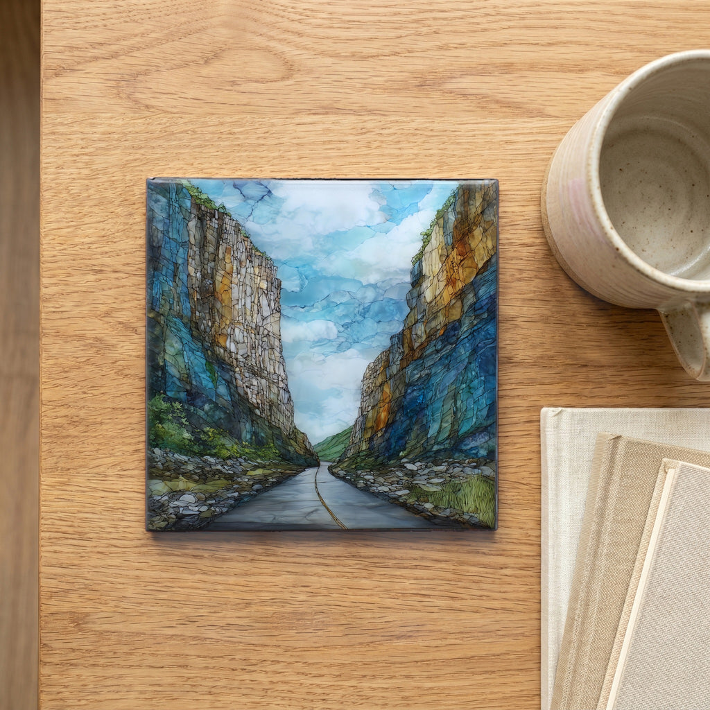Smugglers' Notch pass between — scale