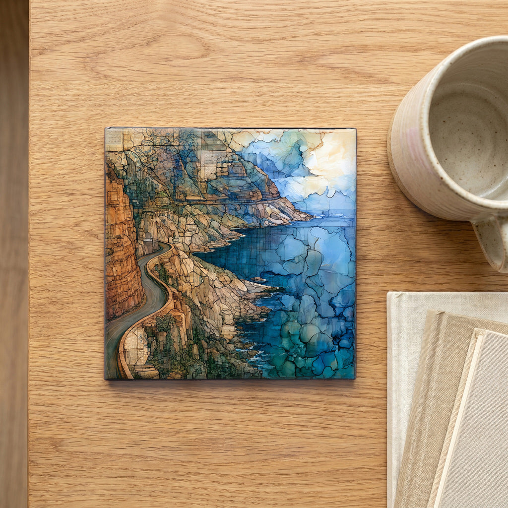 the winding coastal road — scale