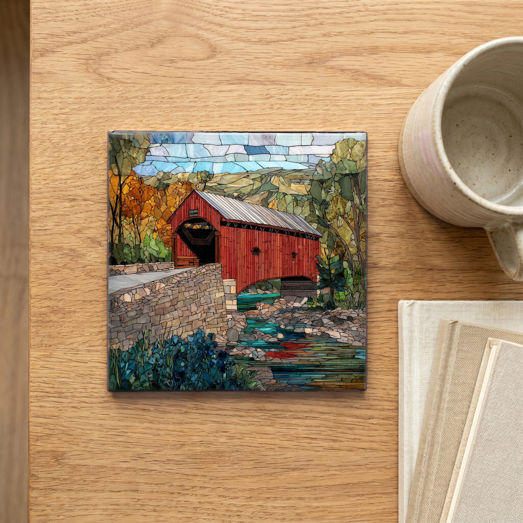 the Pulpmill covered bridge over Otter — scale