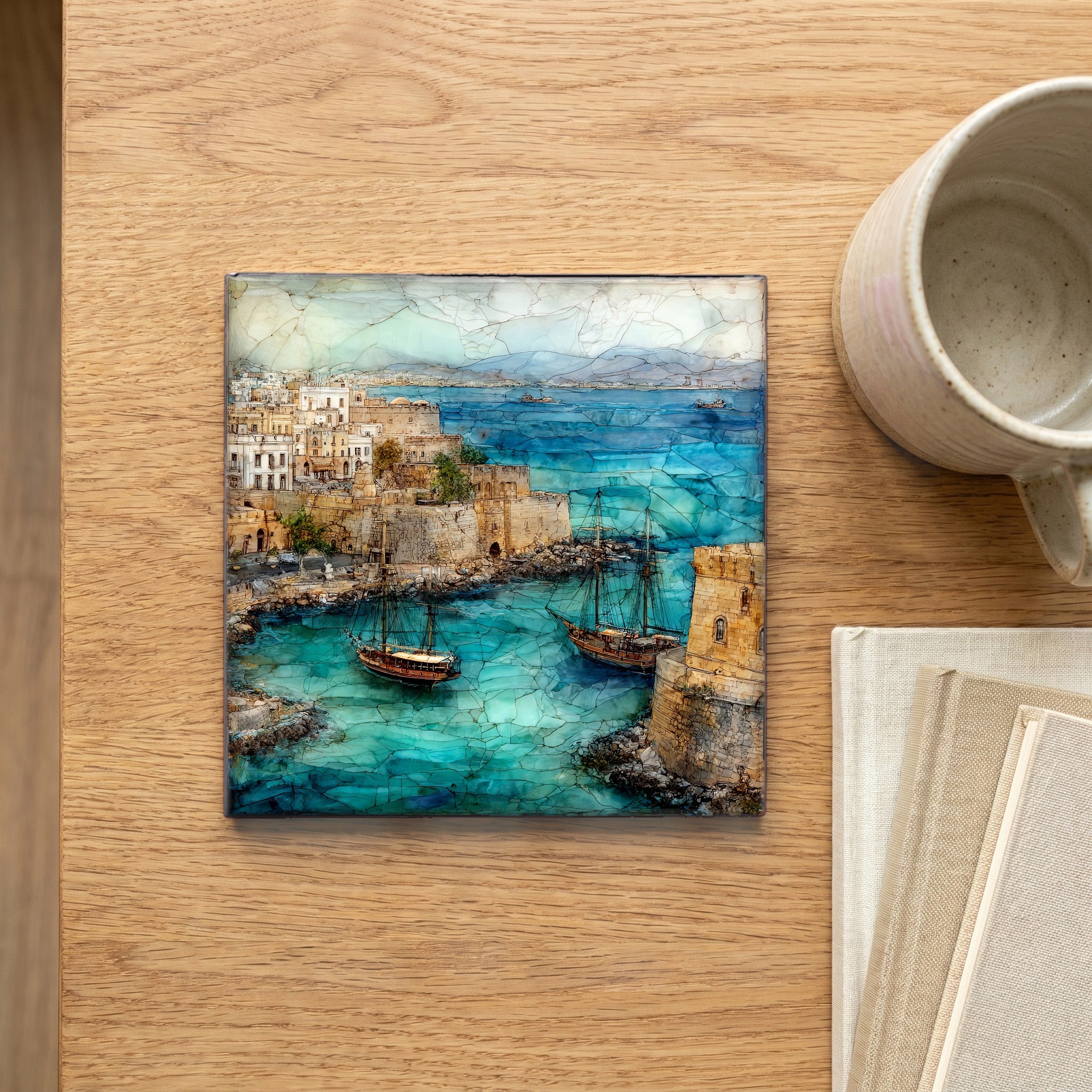 Heraklion Venetian Harbor — scale