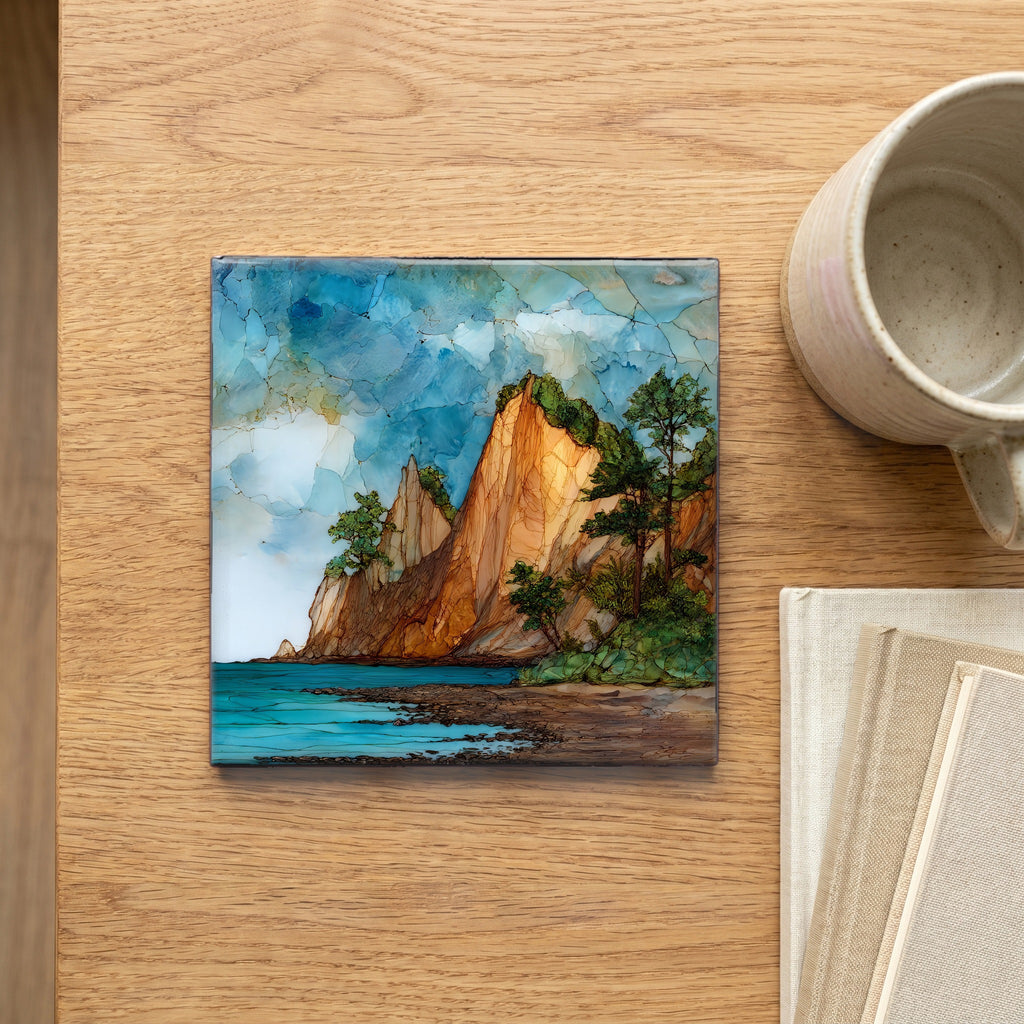 the Mohegan Bluffs Block — scale