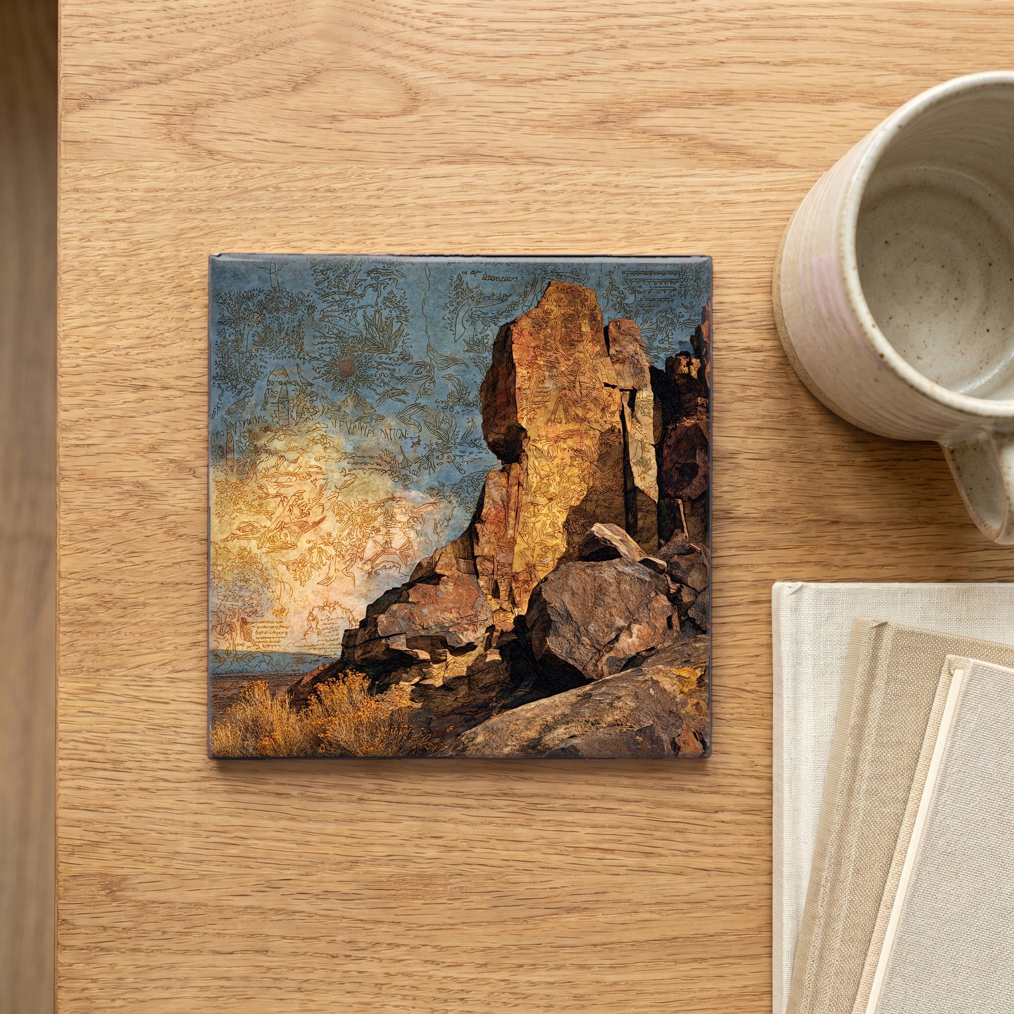 Newspaper Rock Petrified Forest — scale