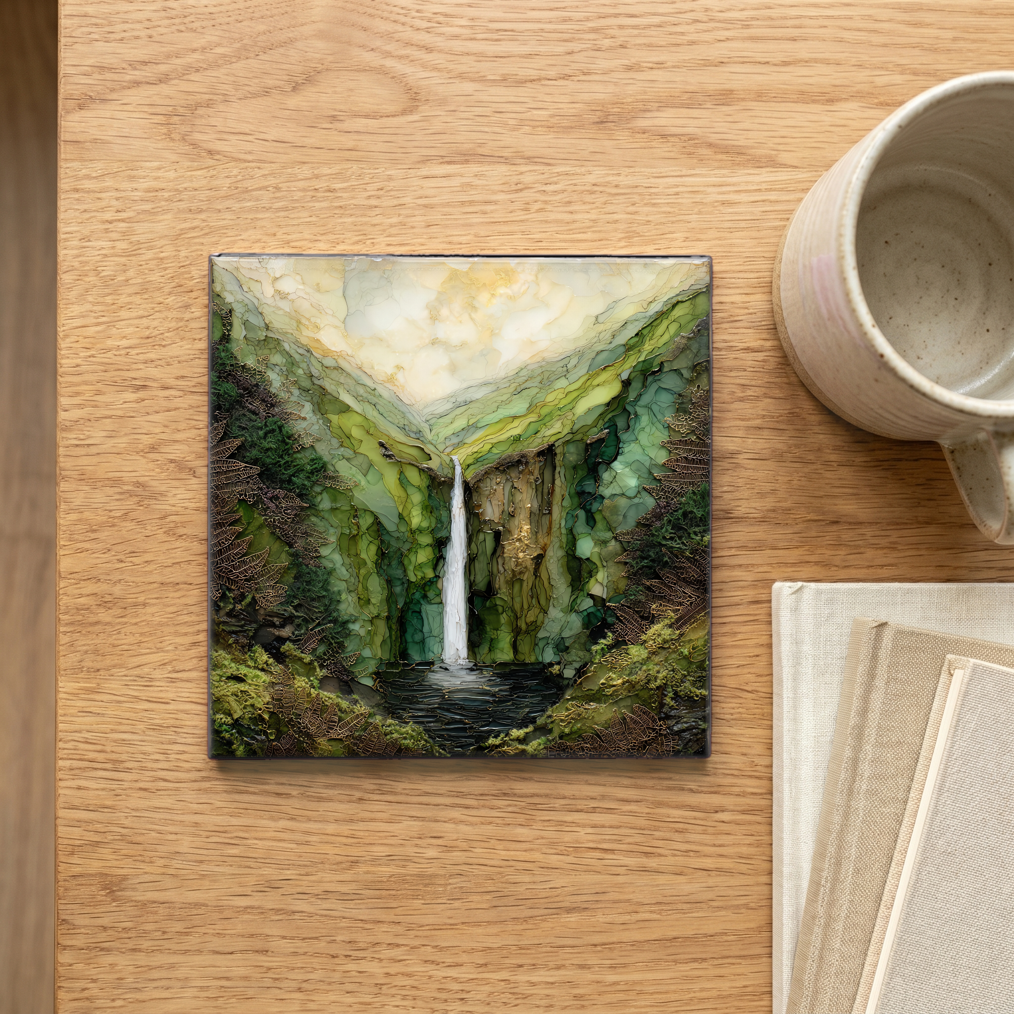 Glencar Waterfall — scale
