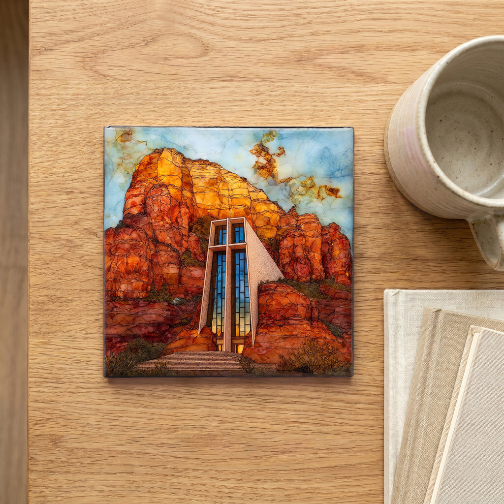 Chapel of the Holy Cross close Sedona — scale