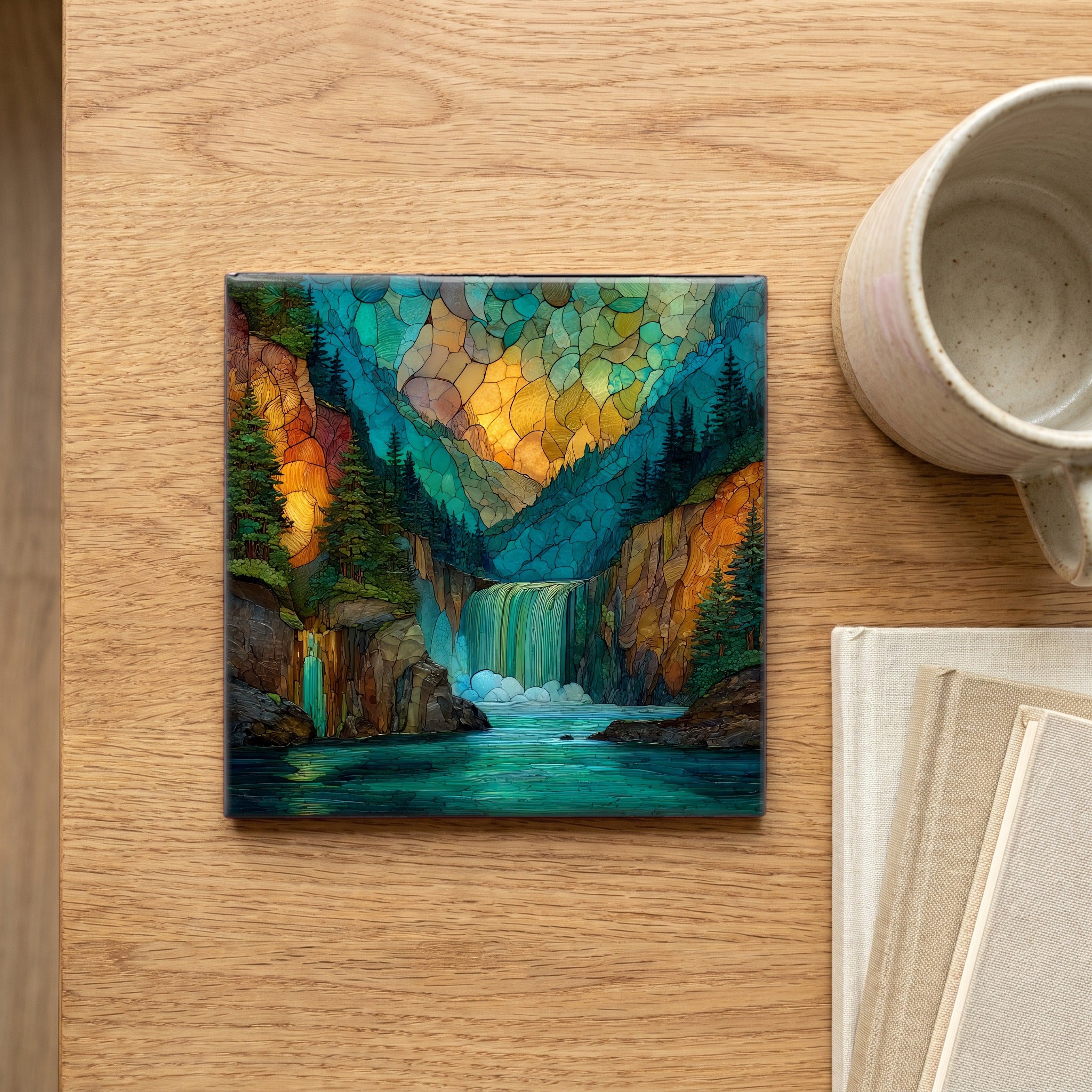 Hidden Falls below the — scale