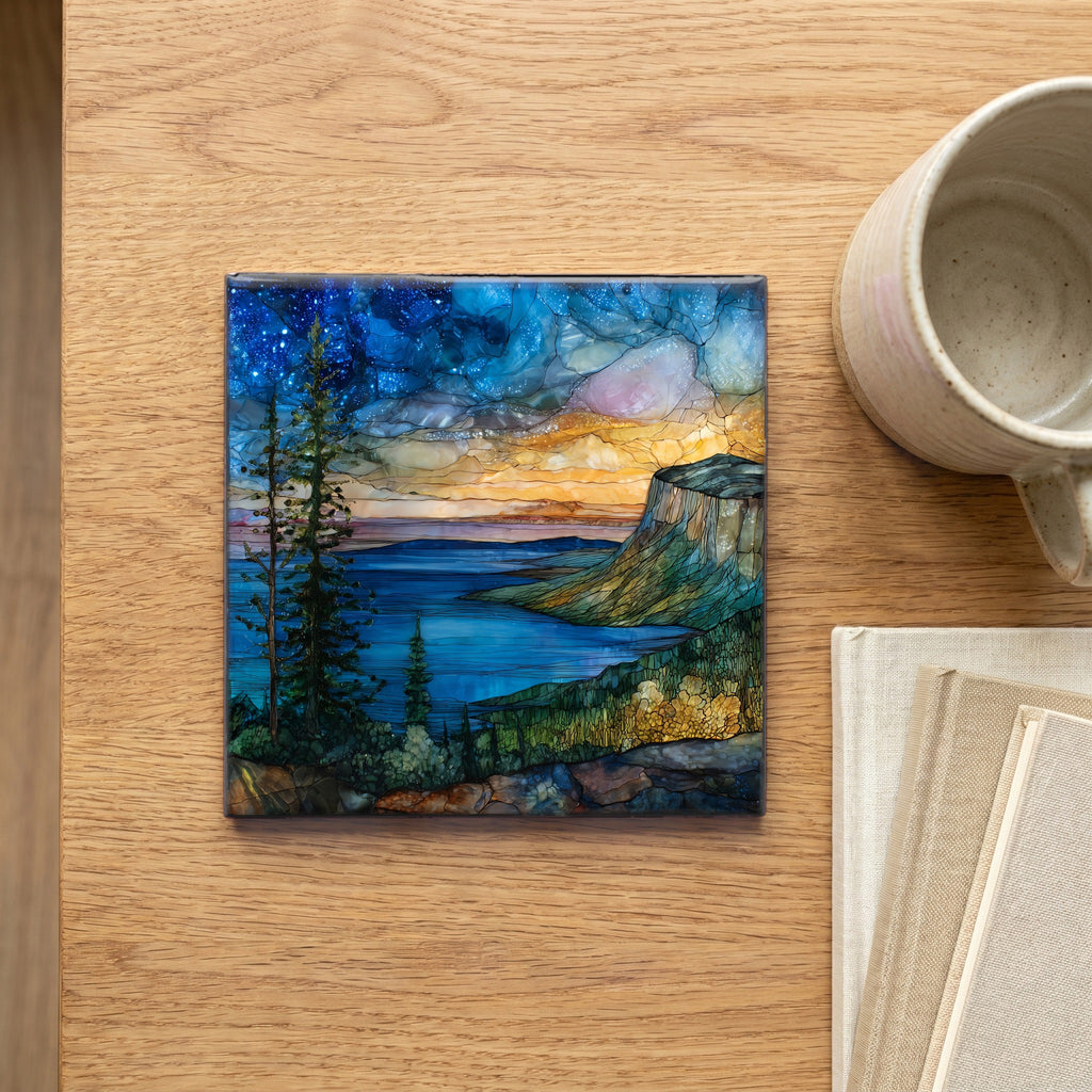 Sugarloaf Mountain overlooking Lake — scale