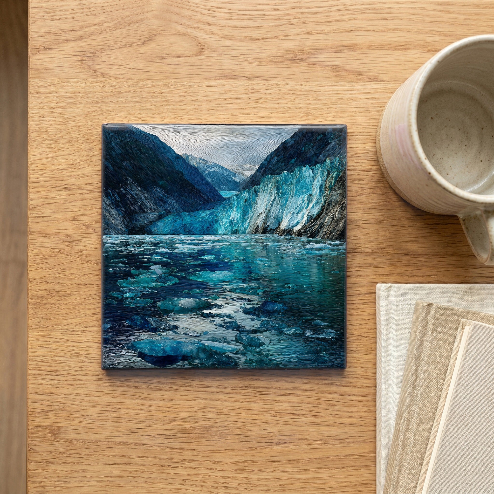 Aialik Glacier face — scale