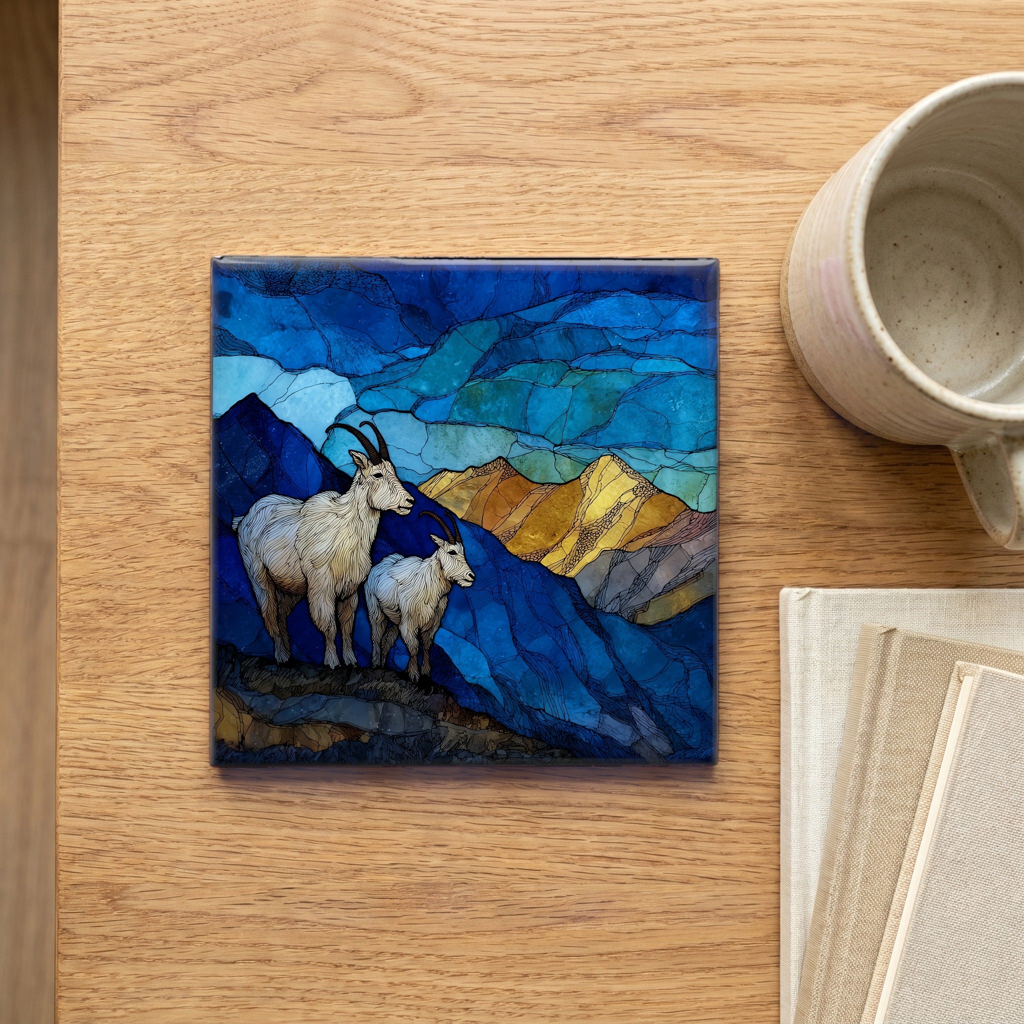 Mountain goats on Bierstadt Front Range — scale
