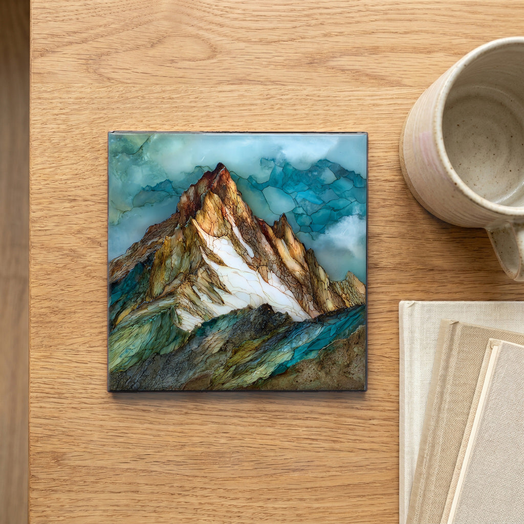 Snowy Mount Sneffels alpenglow San Juans — scale