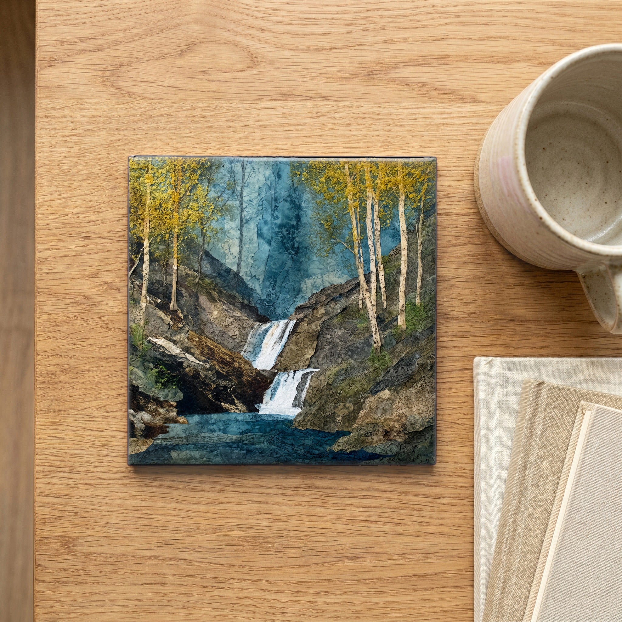 Little Spearfish Falls cascading — scale
