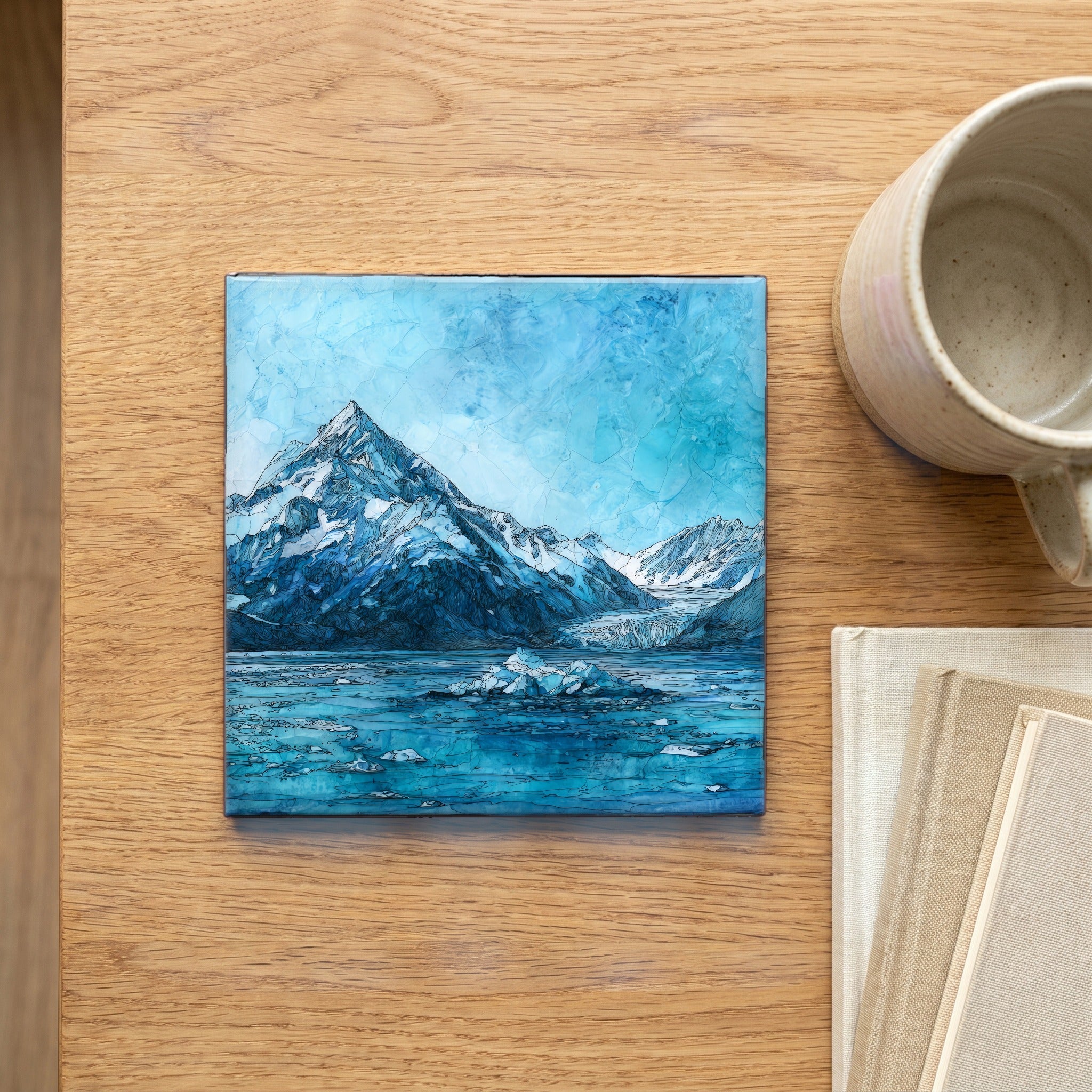Portage Glacier and Portage Lake in — scale