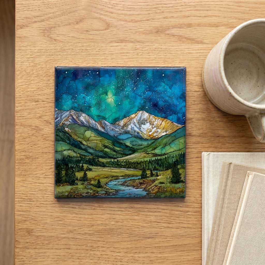Mount Bierstadt at sunrise Front Range — scale