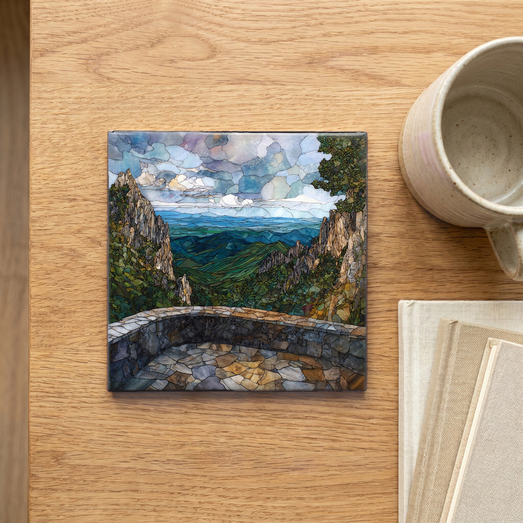 Pinnacles Overlook on Skyline — scale
