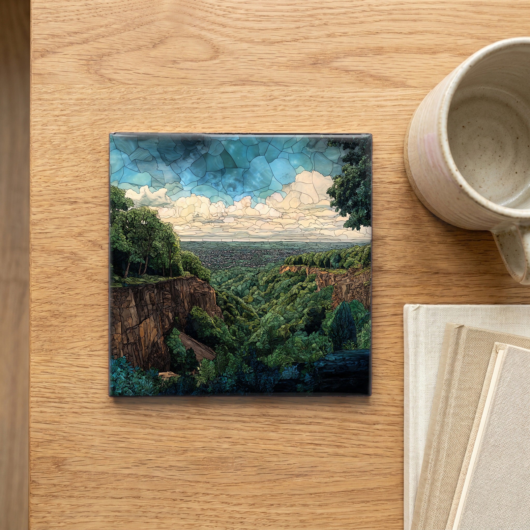 the East Rock Park overlook — scale