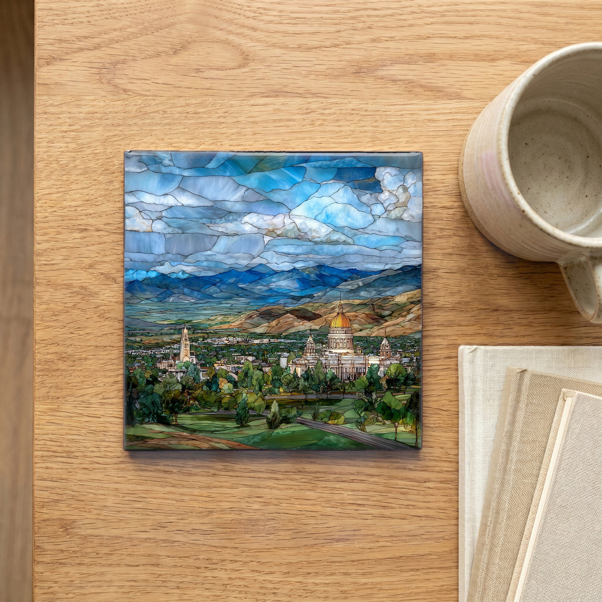 the Mount Helena city overlook — scale