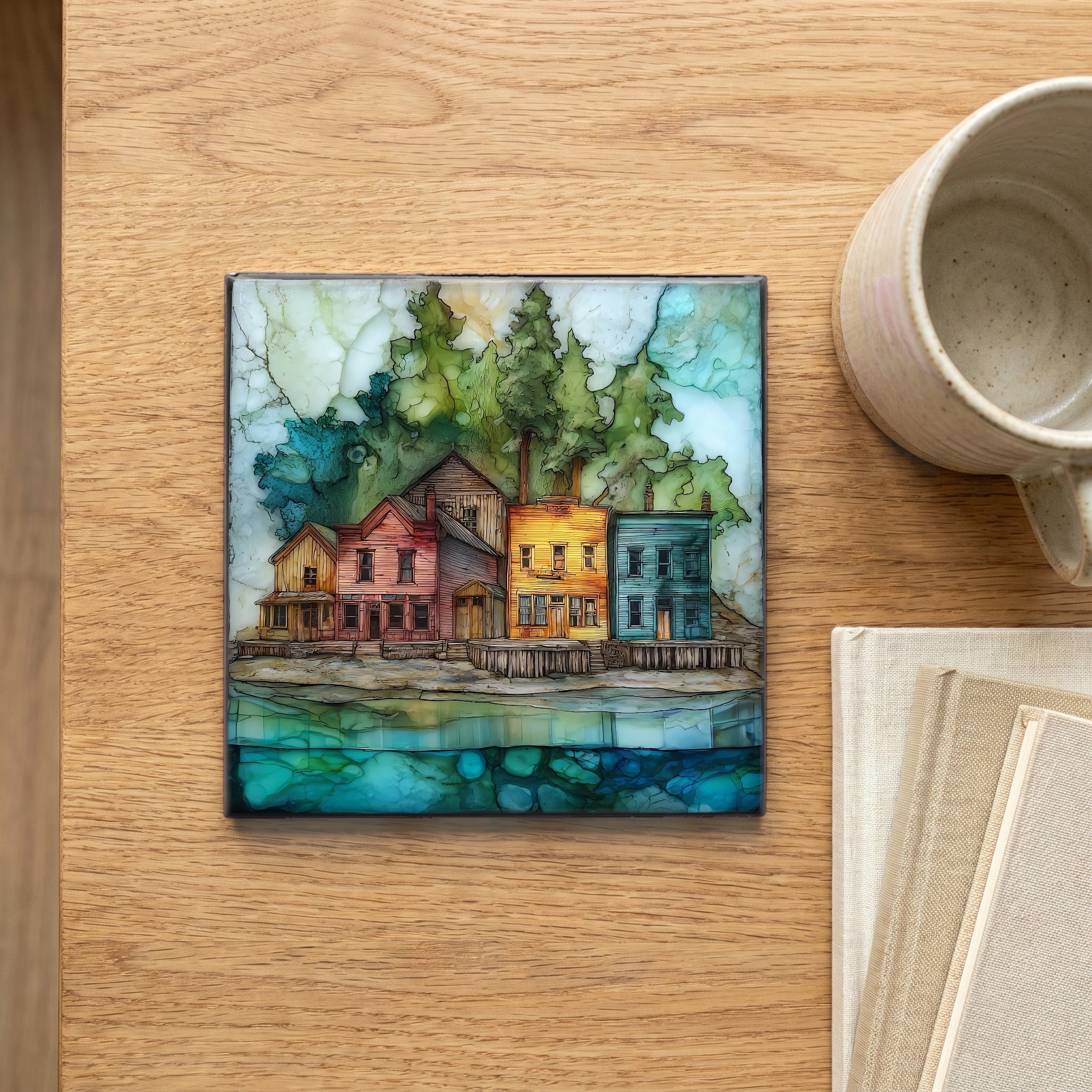 Island Pond village — scale
