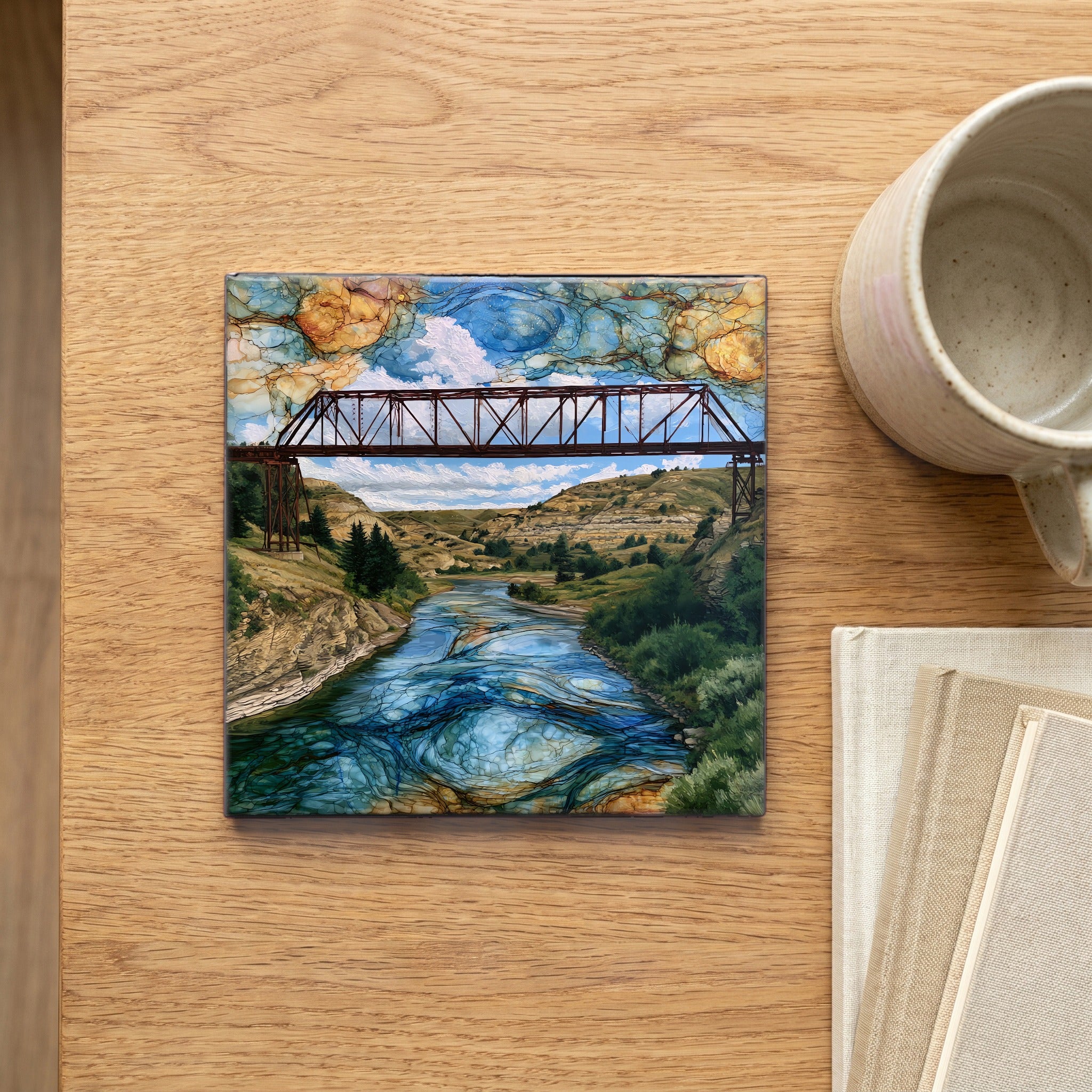the Long X Bridge over the — scale