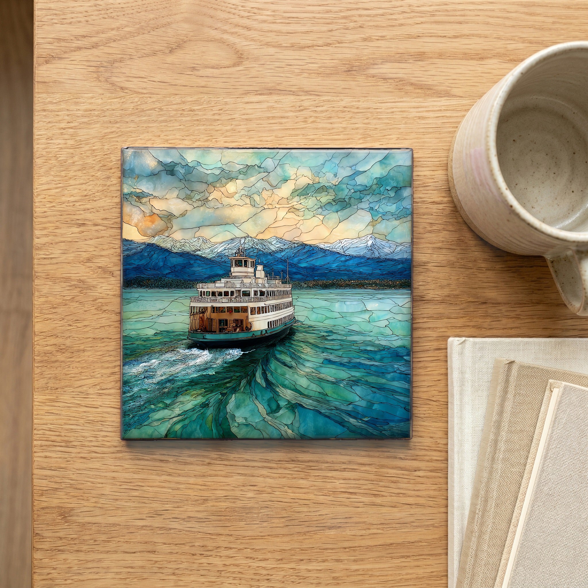 the Lake Champlain ferry — scale