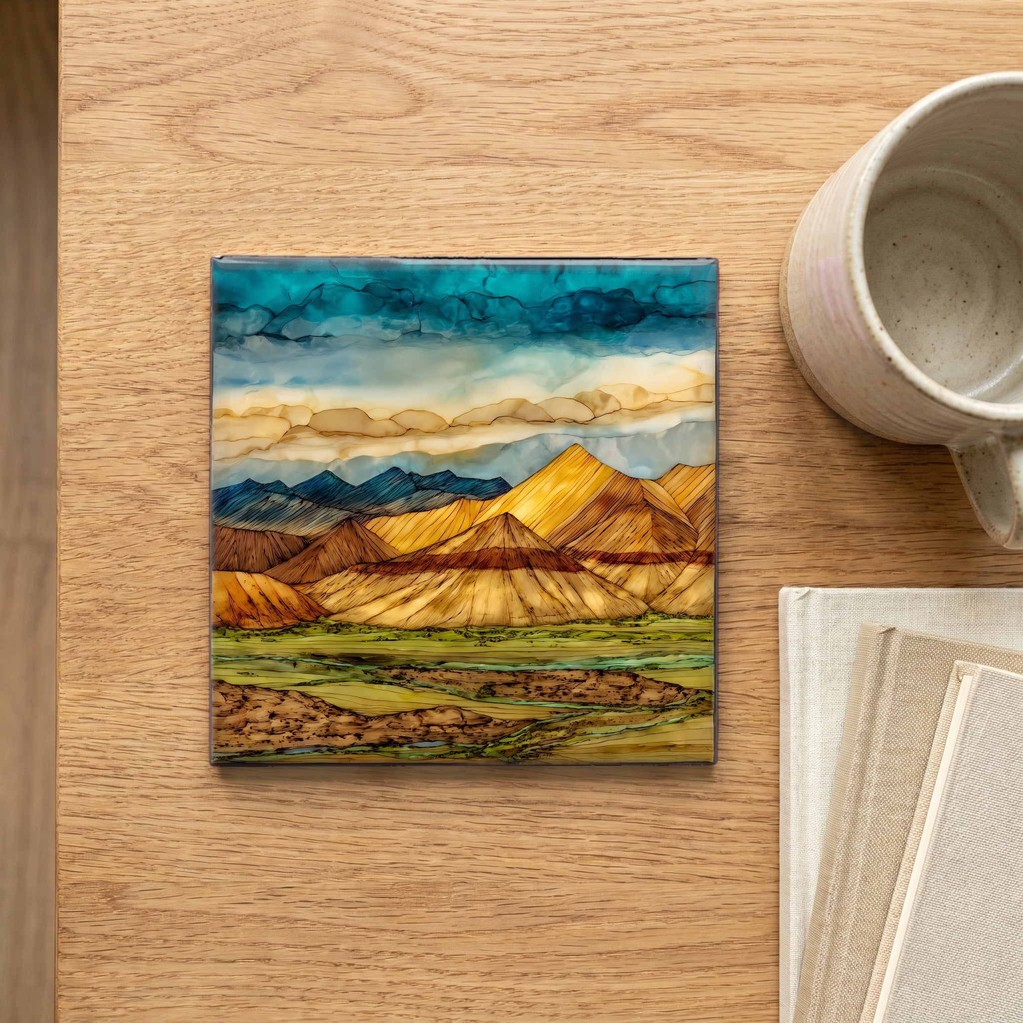 the Worland Painted Hills — scale