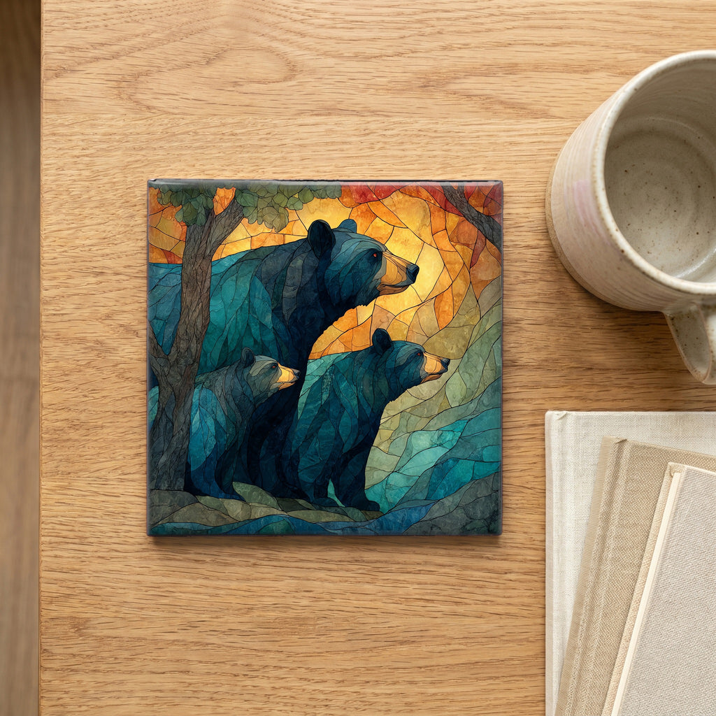 a mother black bear — scale